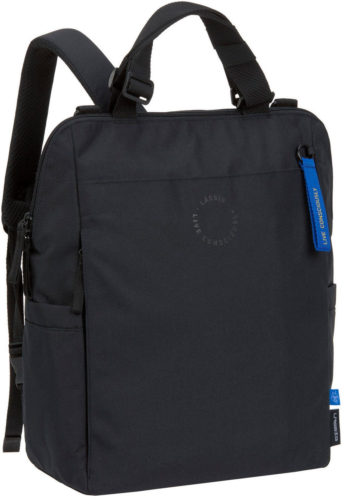 LÄSSIG Wickelrucksack Green Label, Conversion Backpack, black