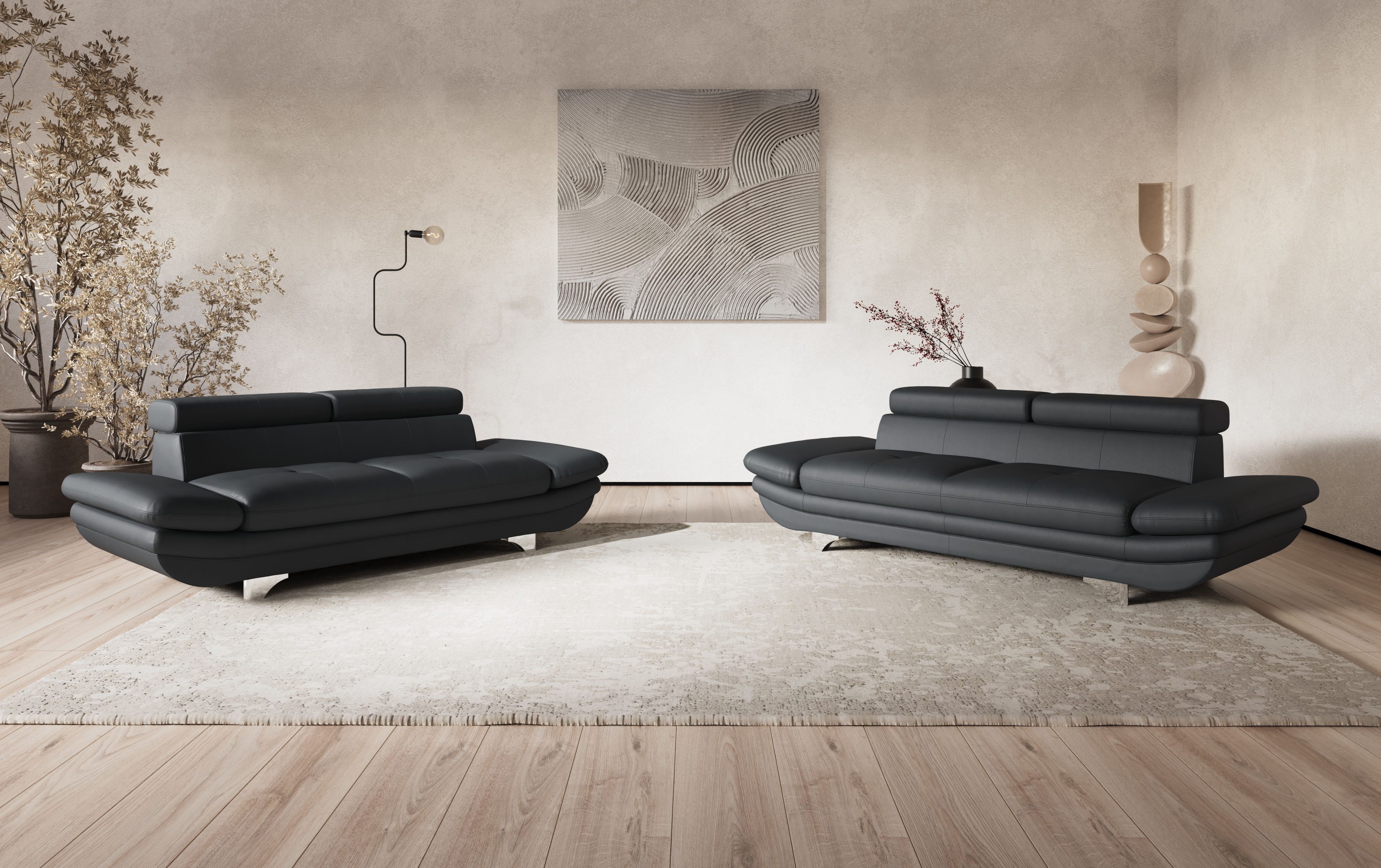 COTTA 3-Sitzer Enterprise, Big-Sofa, mit Armteilverstellung günstig online kaufen