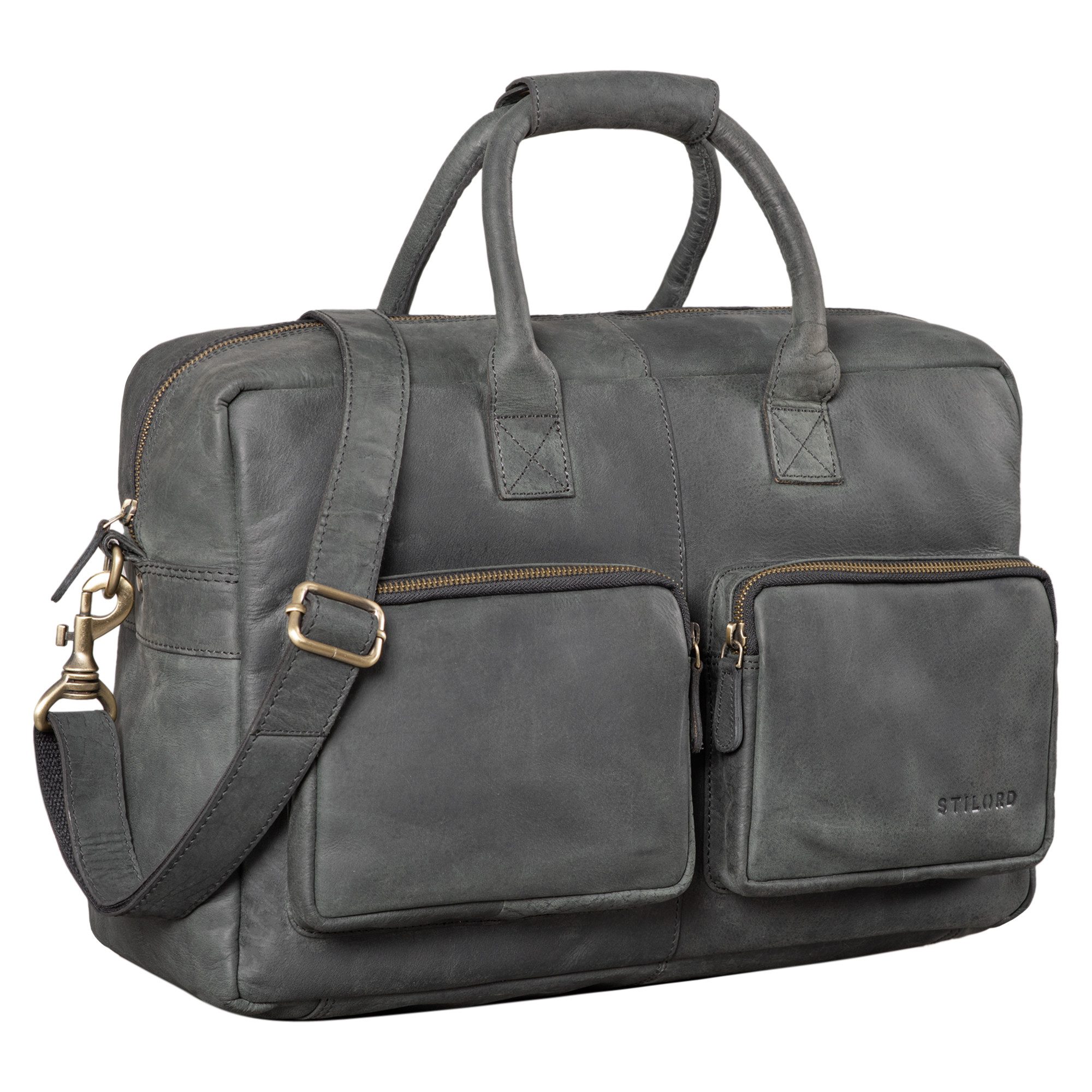 STILORD Laptoptasche "Henri" Bürotasche Leder