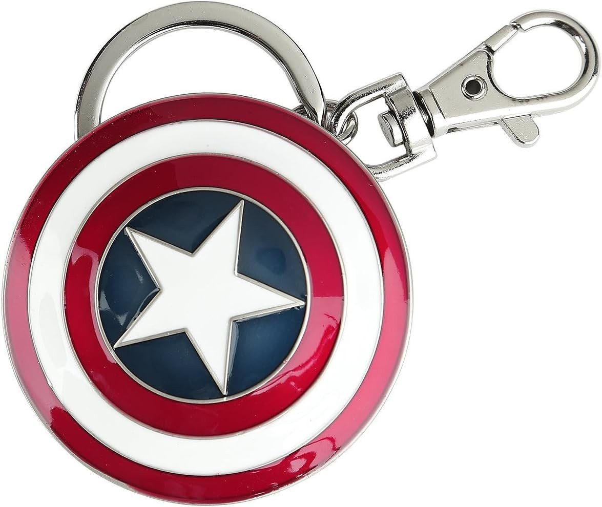 SEMIC Schlüsselanhänger Marvel Comics Metall-Schlüsselanhänger Captain America Shield (1-tlg), Cooler Metall-Schlüsselanhänger im Marvel-Design.