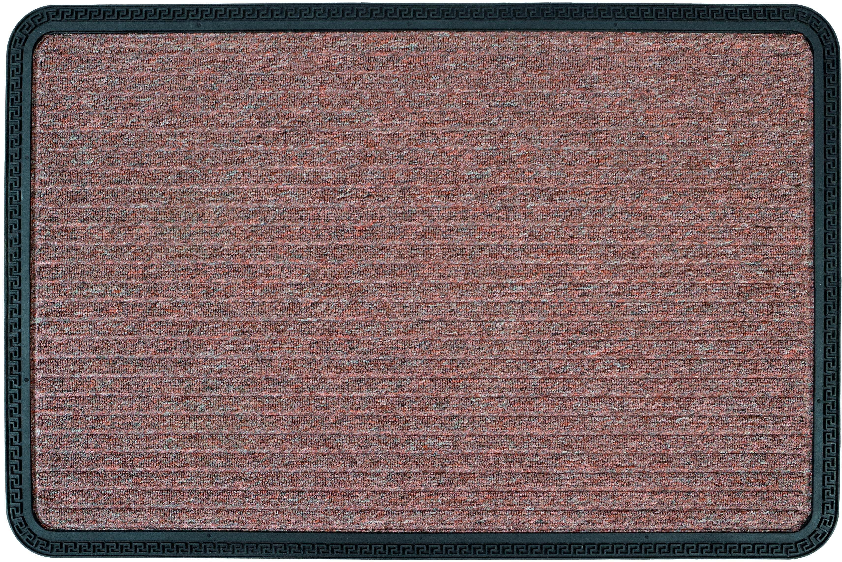 Fußmatte Border Star 1, ASTRA, rechteckig, Höhe: 8 mm, Schmutzfangmatte, In -und Outdoor geeignet braun