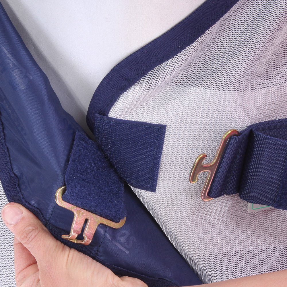 Bucas Pferde-Fliegendecke Bucas Freedom Fly Sheet Full Neck - Silver