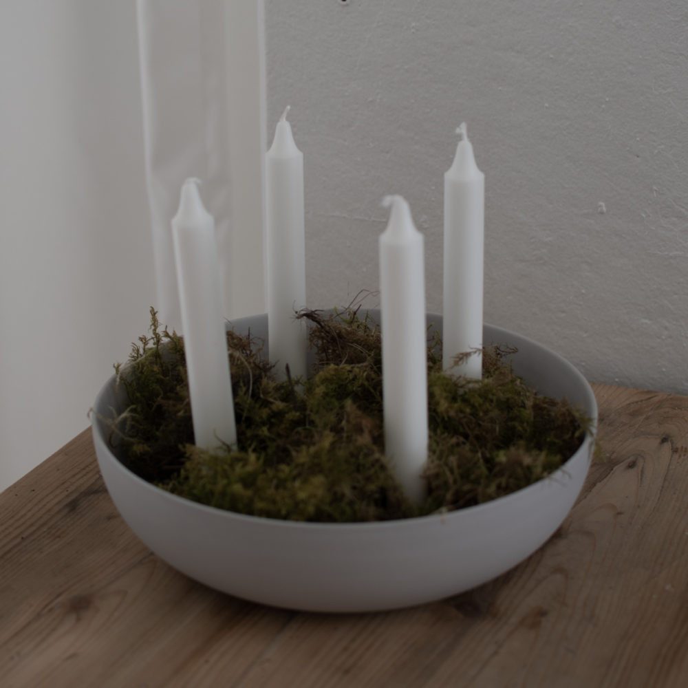 Storefactory Scandinavia Kerzenständer Kerzenständer GRANHOLMEN XXL 4er hellgrau, Ø29x8cm