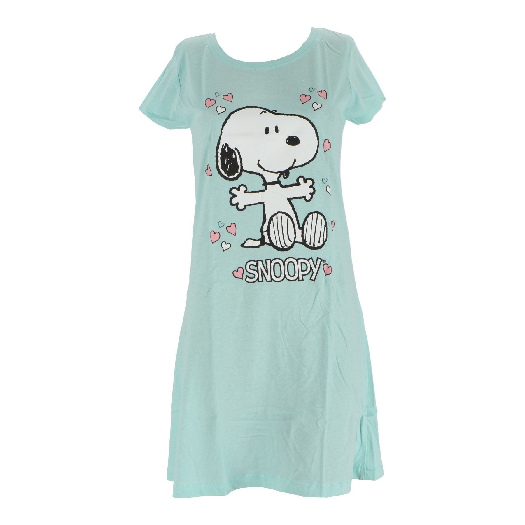 Snoopy Nachthemd Mädchen Weiche Material, Langer Schnitt, Ideal für den Sommer