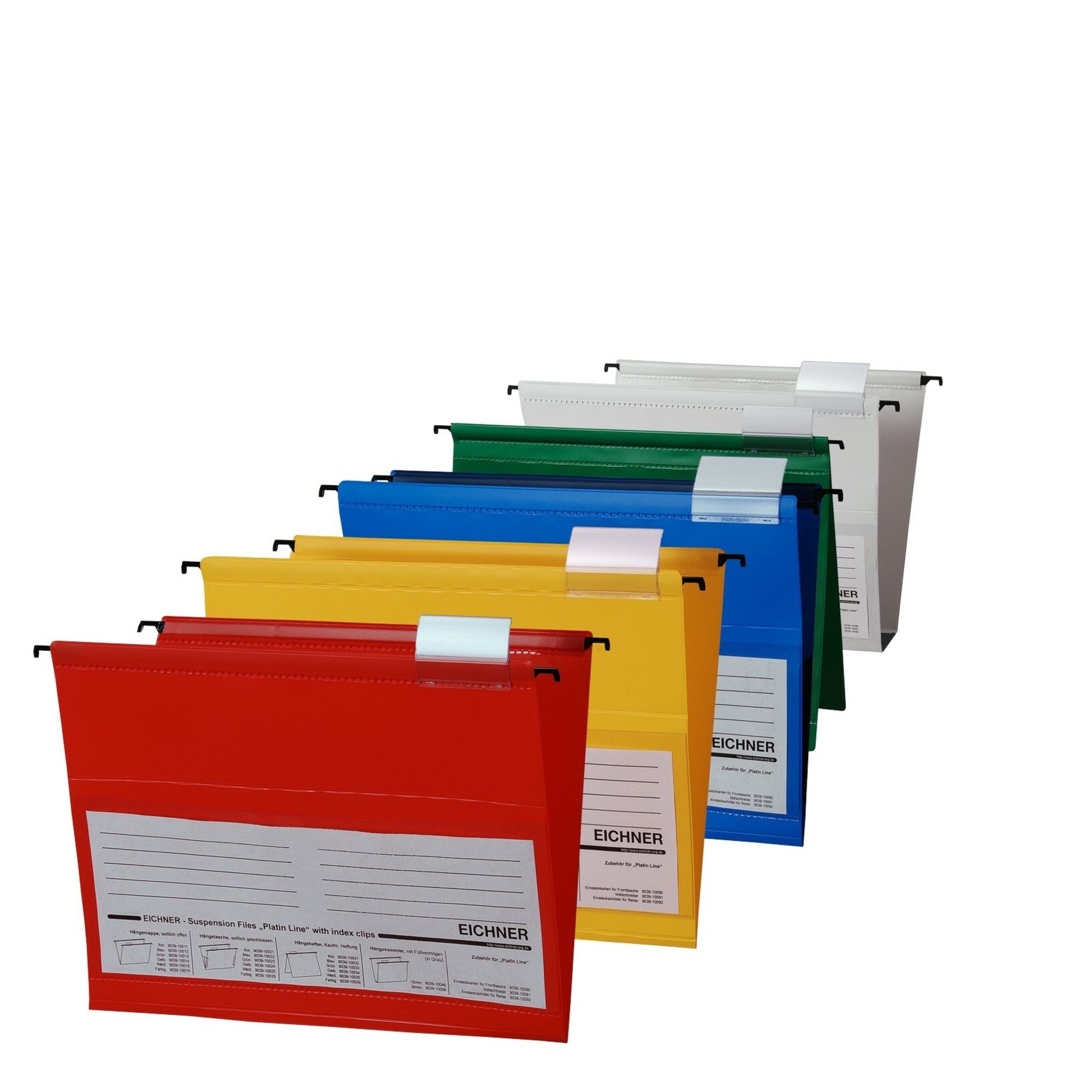 EICHNER Hefter Hängemappe Platin Line 9039-10029 seitlich geschlossen sortiert 10 Stü