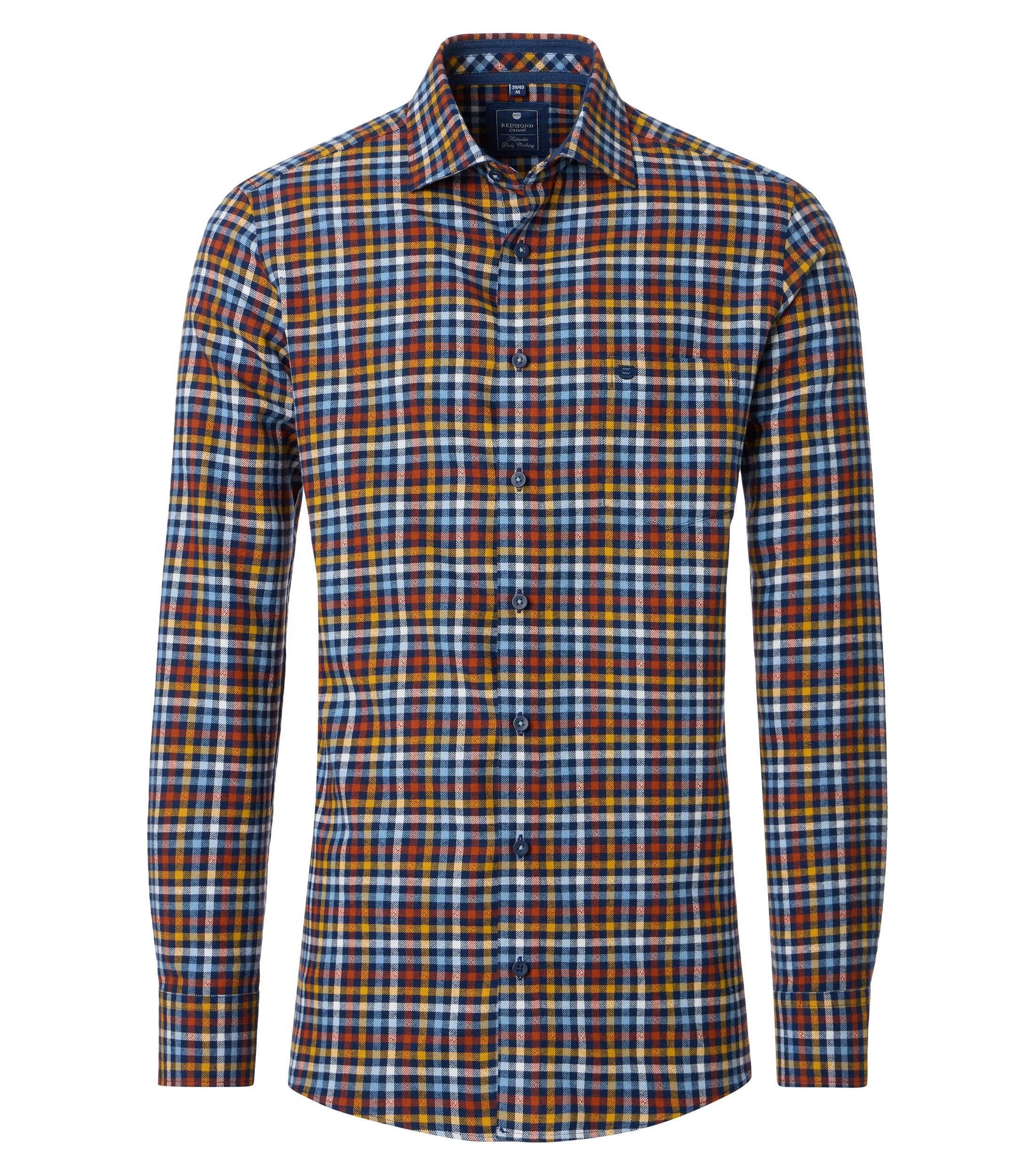 Langarmhemd kariert Comfort Fit