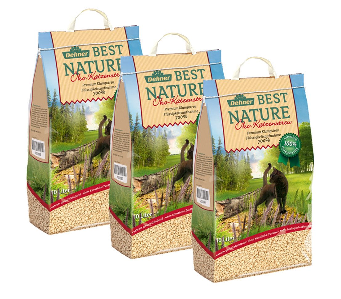 Katzenstreu Best Nature Öko Streu, klumpend, aus Pflanzenfasern
