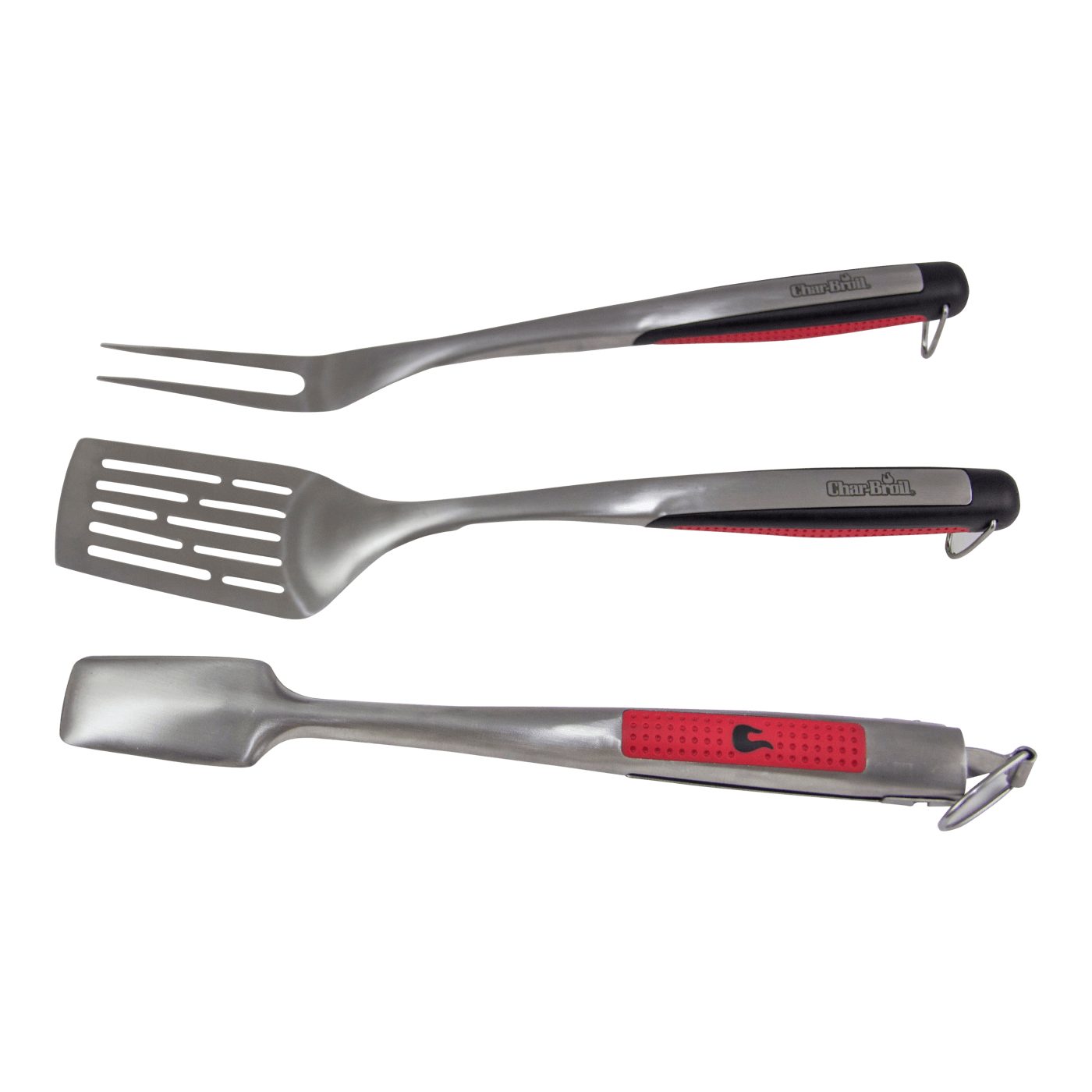 Char-Broil Grillbesteck-Set Comfort Grip, (Set, 3 tlg)