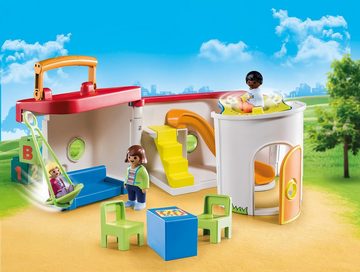 Playmobil® Konstruktions-Spielset Mein Mitnehm-Kindergarten (70399), Playmobil 1-2-3, (15 St), Made in Europe