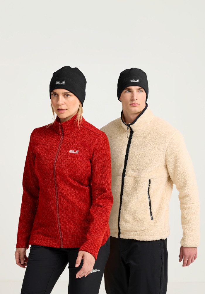 Jack Wolfskin Beanie REAL STUFF BEANIE Fleecemütze, leicht, aus recycelten Materialien