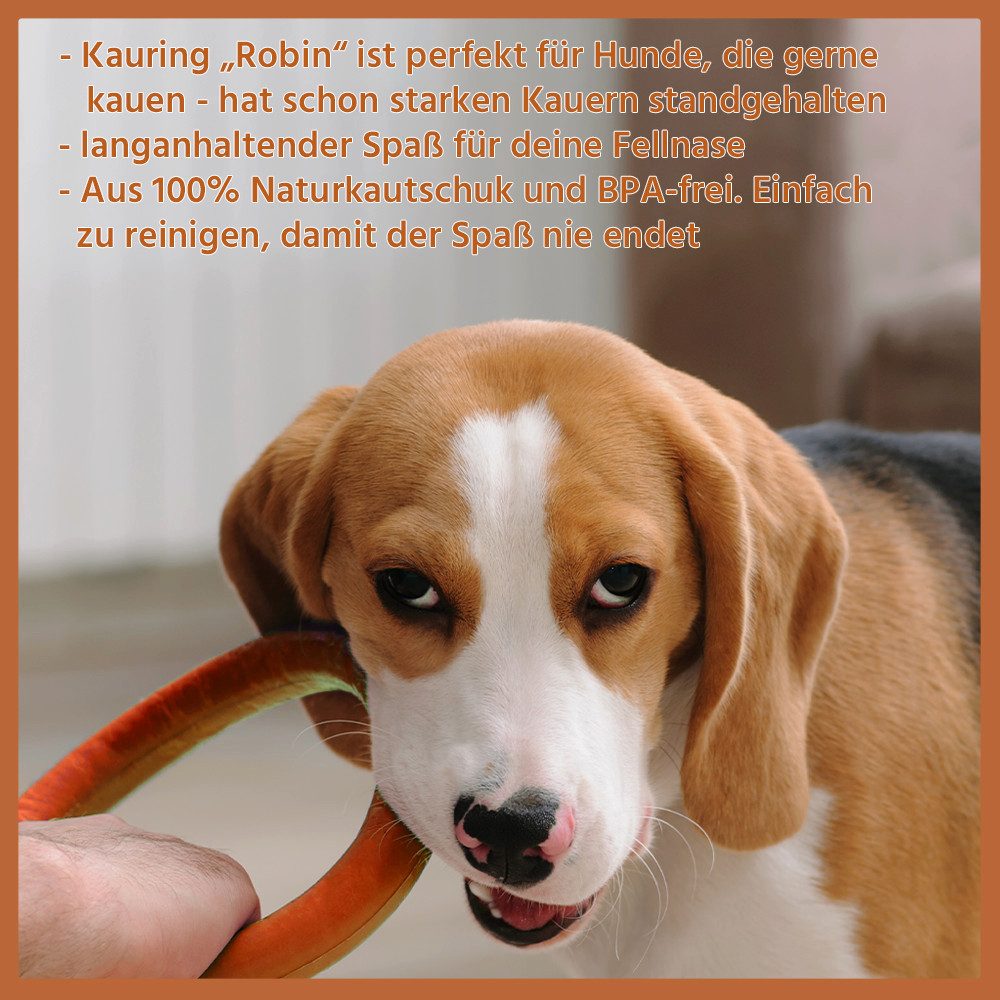 Wildfang Kauspielzeug Kauspielzeug Kauring "Robin" - 100% Naturkautschuk