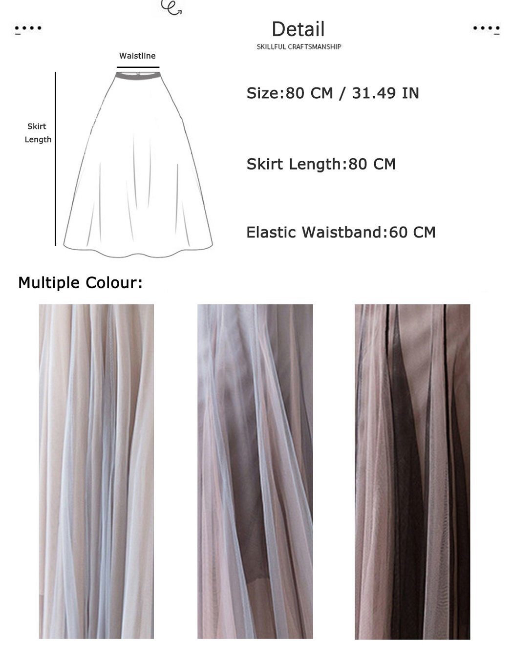 SRZYMJ Tüllrock Damen - Rosa Tutu Rock Mit Mesh-Einsätzen