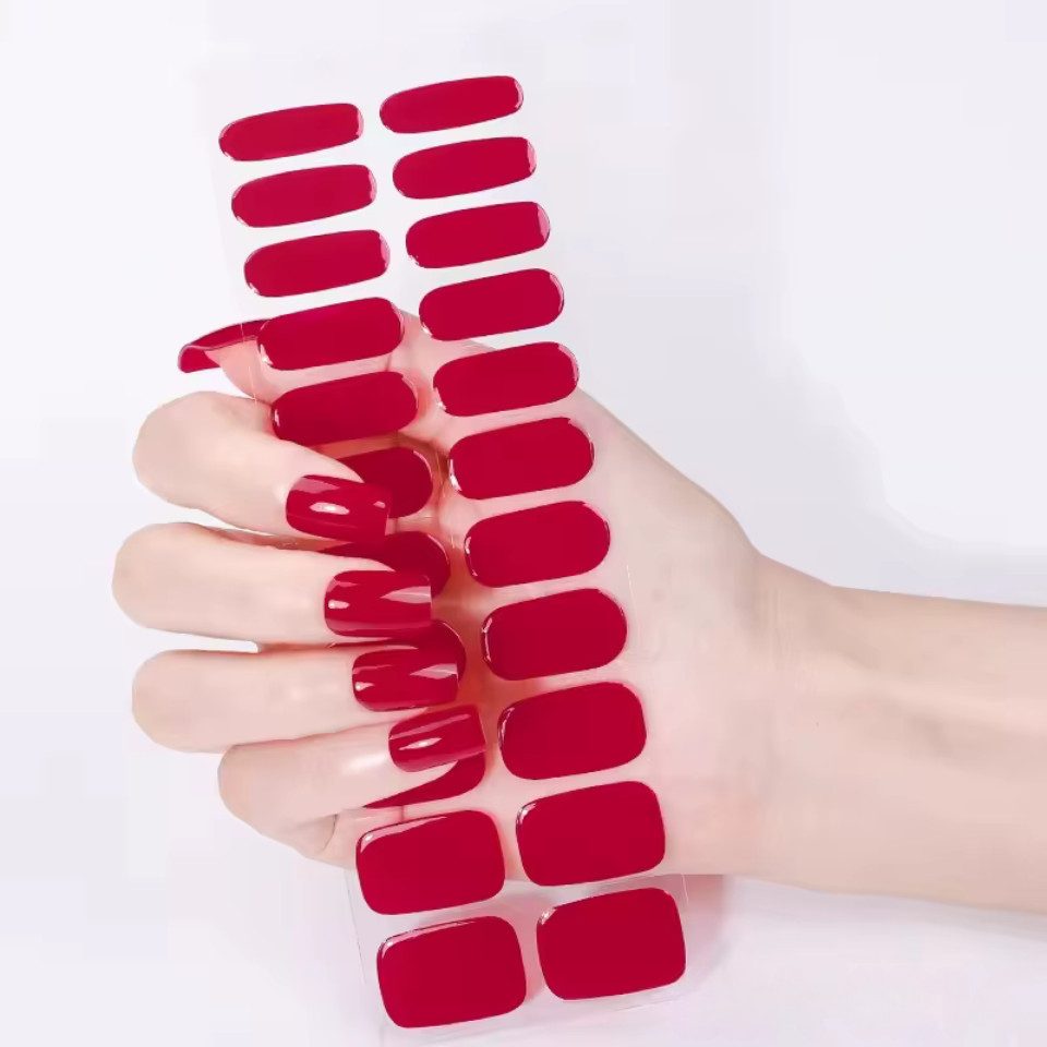 Rötting Design Kunstfingernägel zum Aufkleben 22 Stk Gel Nails Kunstnägel Nagelsticker Saloon-Qualität, Set 22-tlg., Gelnägel Set inkl. Manikürstäbchen & Nagelpfeile, Gel Nails zum Aufkleben - ohne UV - Nail Art - passgenau
