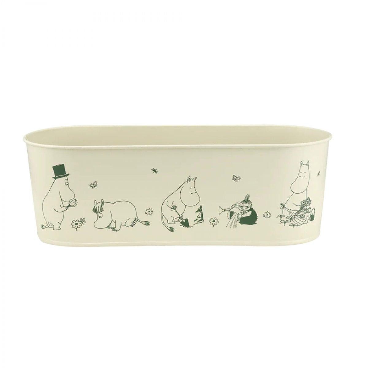 Muurla Blumentopf Blumentopf Mumin Off White Oval (28x11x9,5cm)