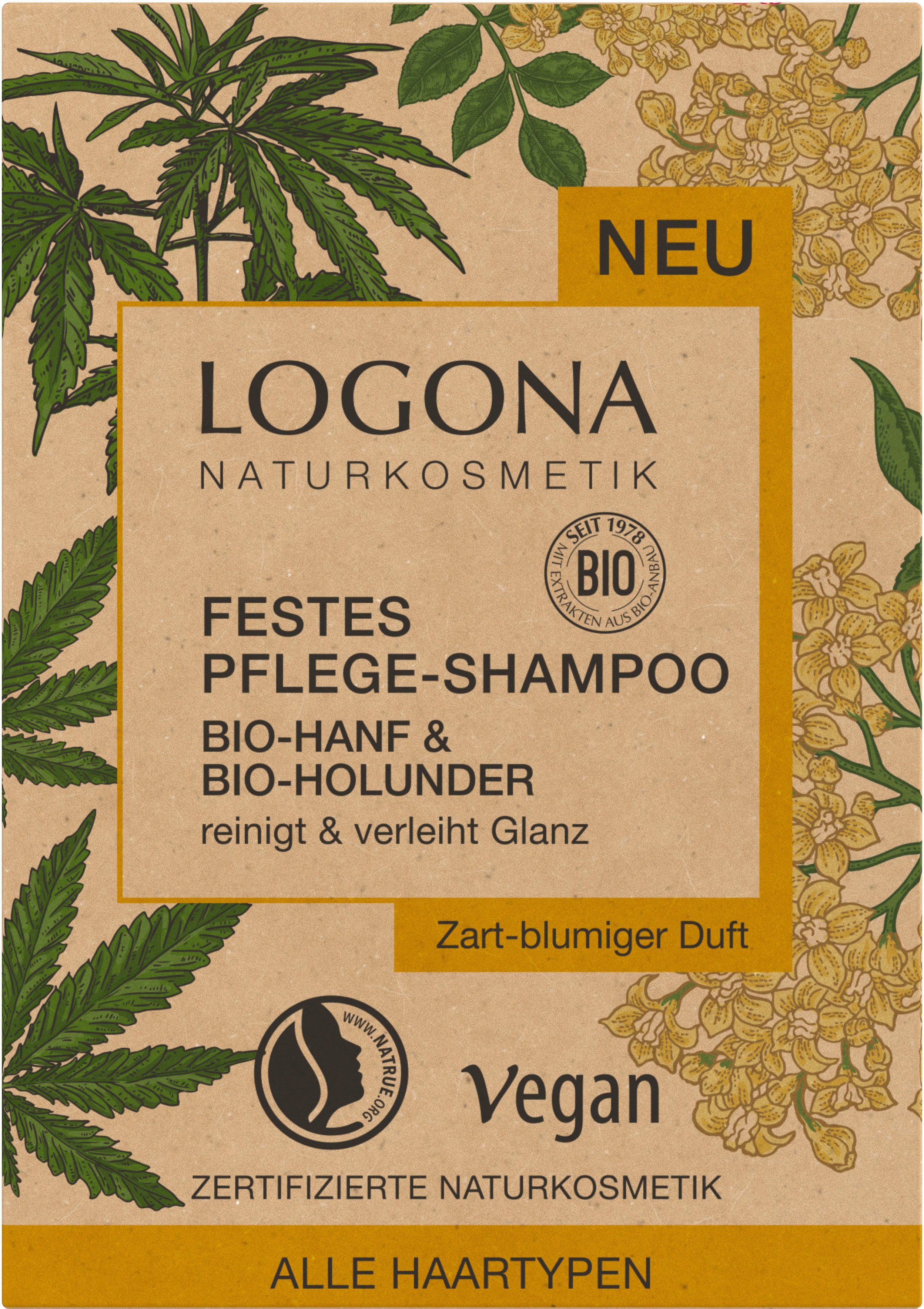 Holunder Shampoo LOGONA Haarshampoo Festes Hanf Logona &