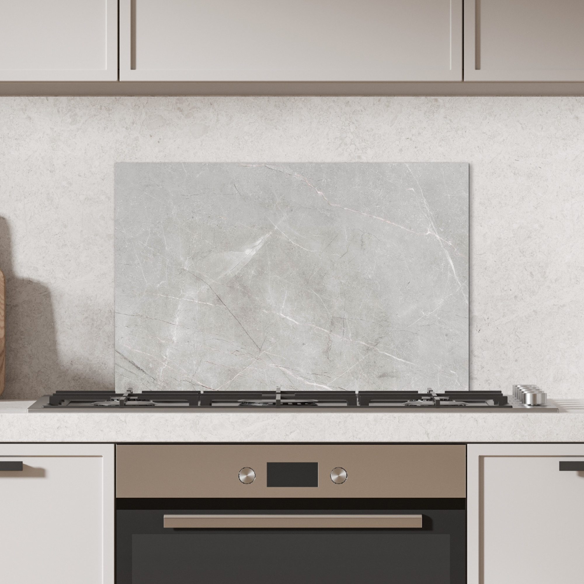 KitchenYeah Küchenrückwand Grau - Beton - Industriell, (1-tlg), Spritzschutz Küche, Küchendeko, 60x40 cm
