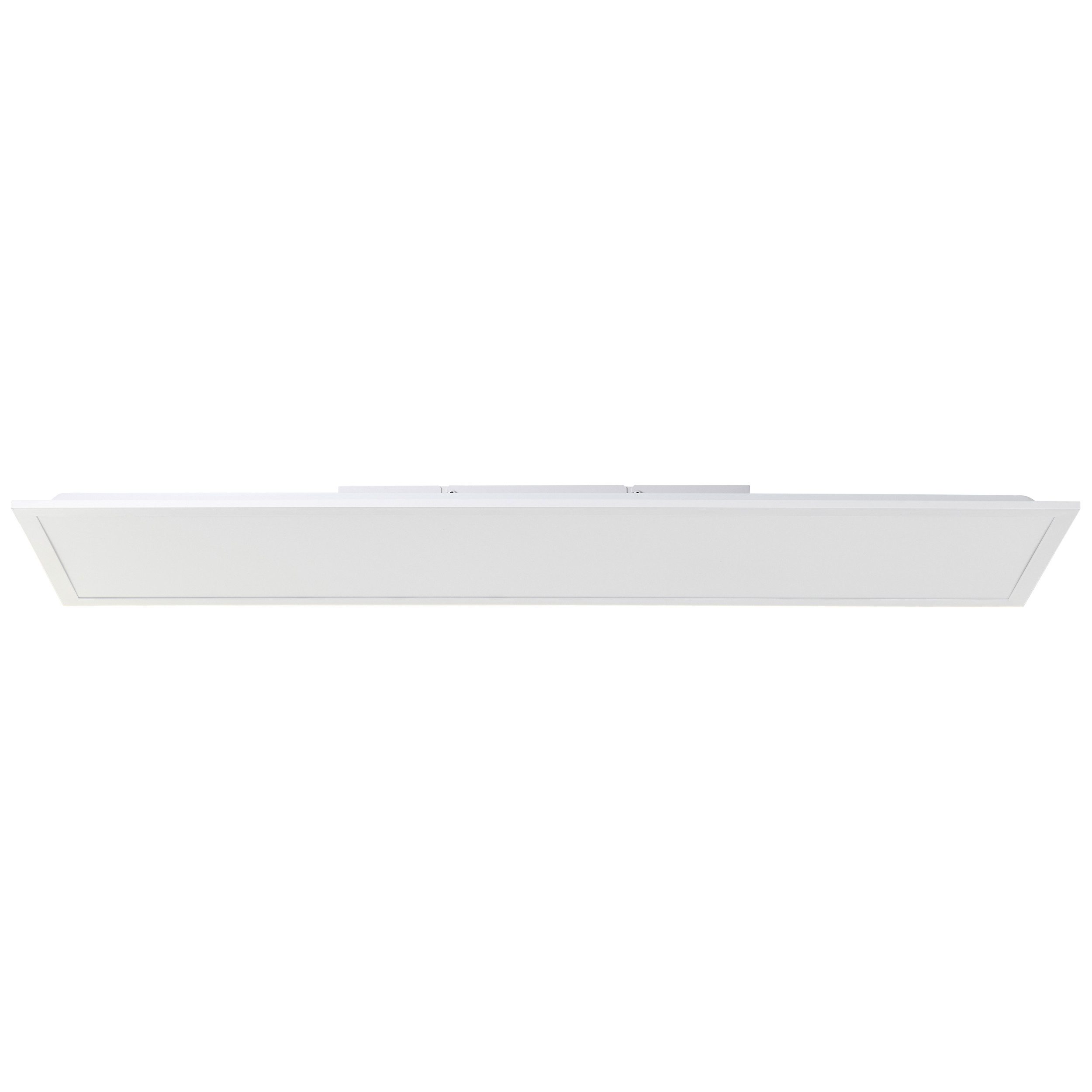 Brilliant LED Panel Briston, LED fest integriert, Warmweiß, 25 x 100 cm, 2400 lm, 2700 K, 24 W, Aluminium, weiß