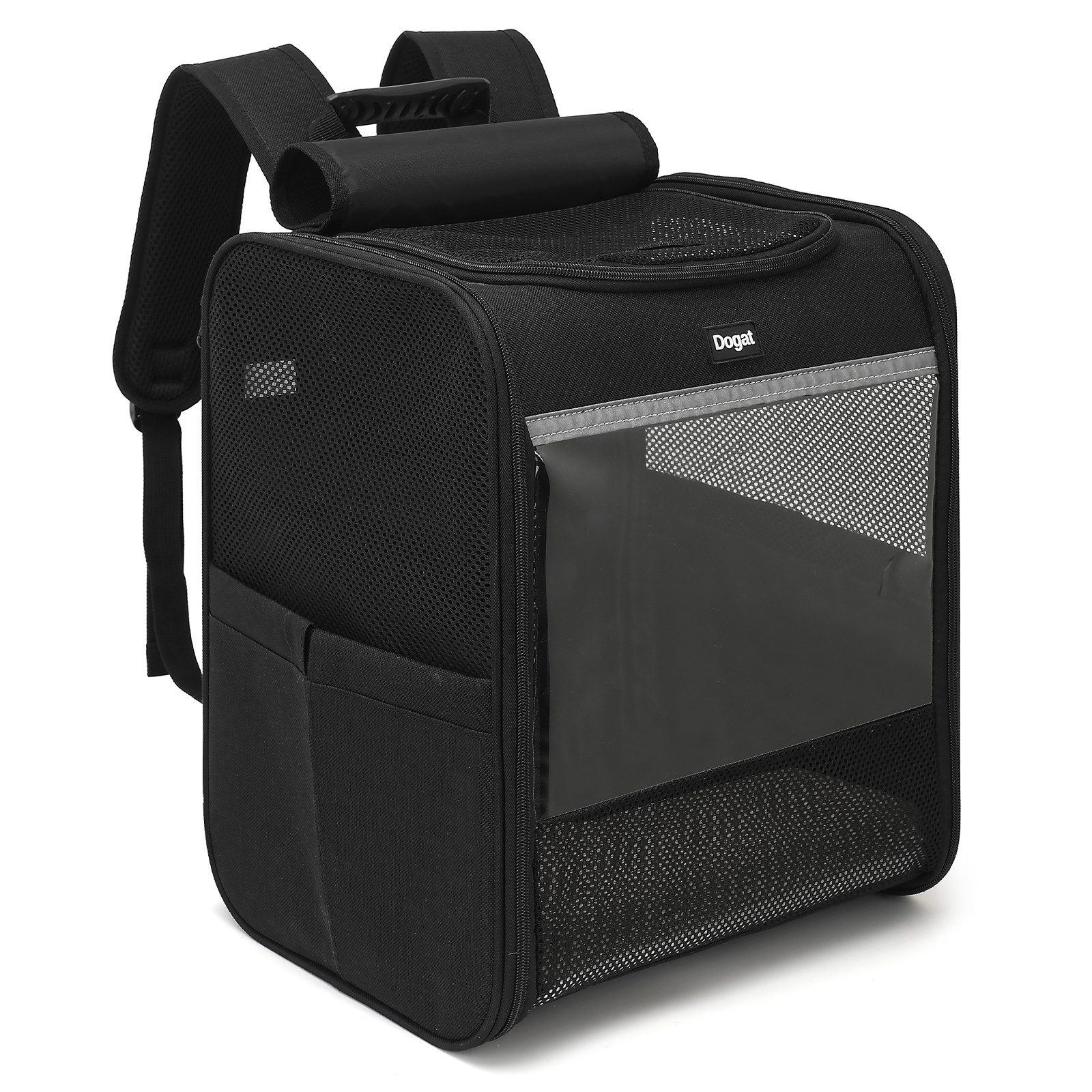Dogat Tiertransporttasche Tiertransportbox, Katzenrucksack, Hundetasche für Katze & Hund bis 7 kg, BxTxH: 27 x 34 x 40 cm
