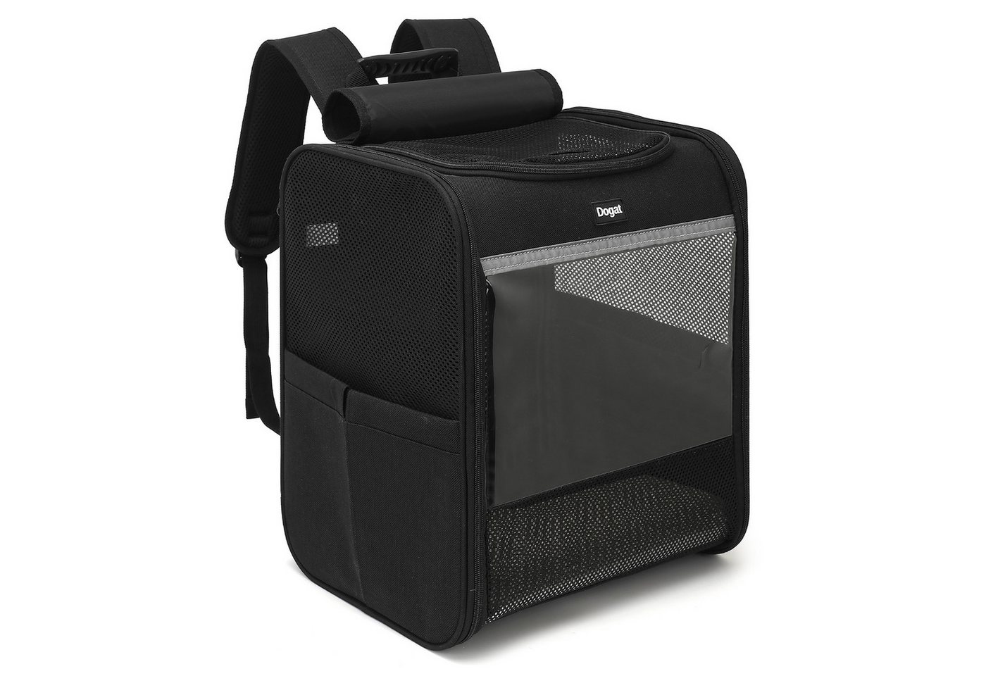 Dogat Tiertransporttasche Tiertransportbox, Katzenrucksack, Hundetasche für Katze & Hund bis 7 kg, BxTxH: 27 x 34 x 40 cm