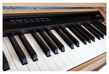 Classic Cantabile Digitalpiano UP-1 E-Piano - 88 gewichtete Tasten mit Graded Hammer-Tastatur, Twinova-Piano Funktion - 22 Effekte, MP3-Recorder, 40 Sounds