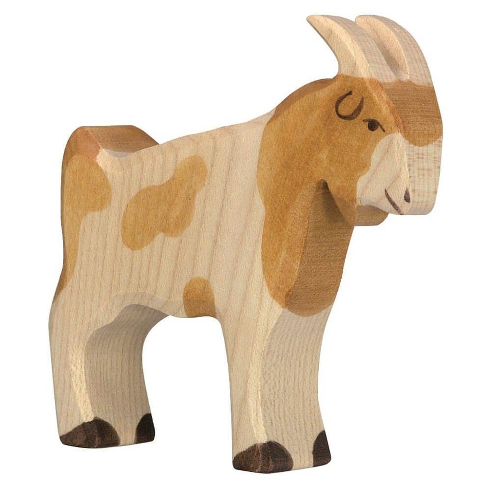 Holztiger Tierfigur HOLZTIGER Ziegenbock aus Holz