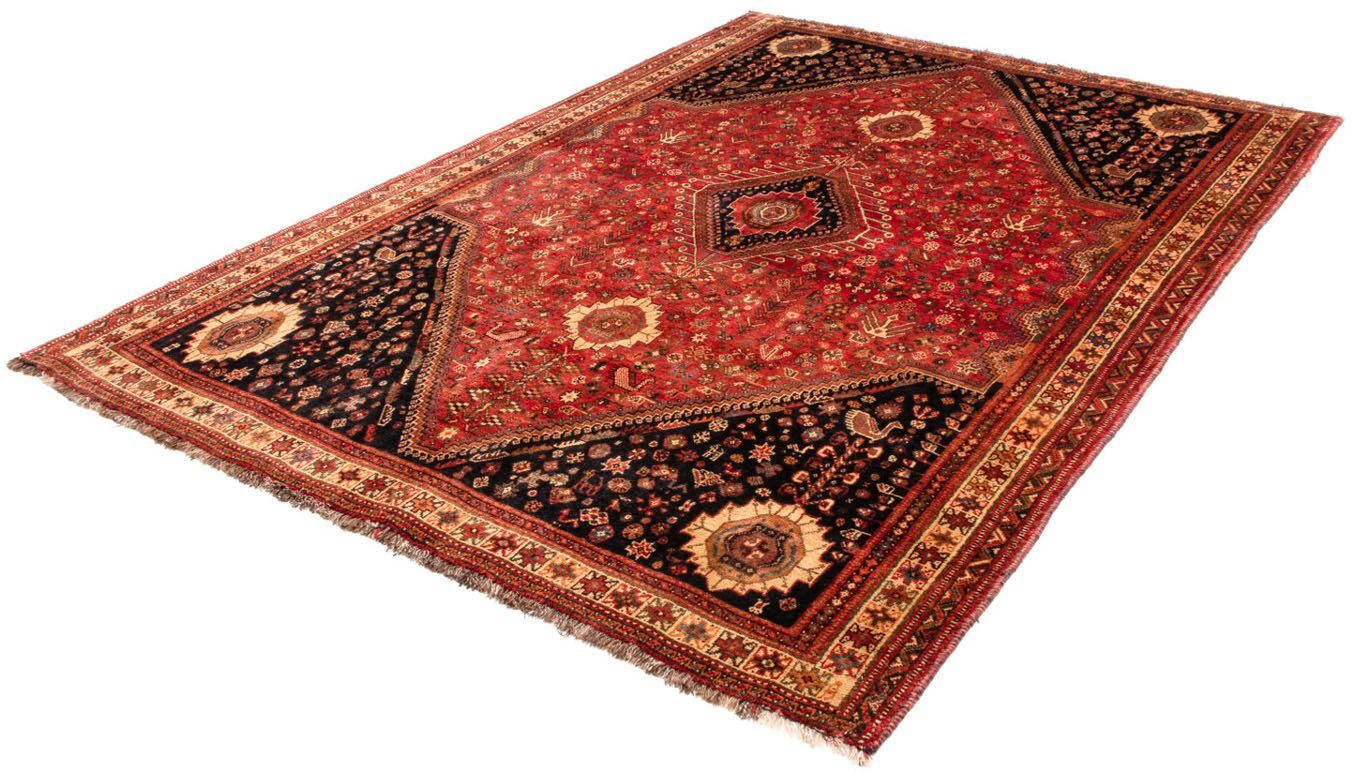 Wollteppich Shiraz Medaillon Rosso 260 x 180 cm, morgenland, rechteckig, Höhe: 10 mm, Unikat mit Zertifikat