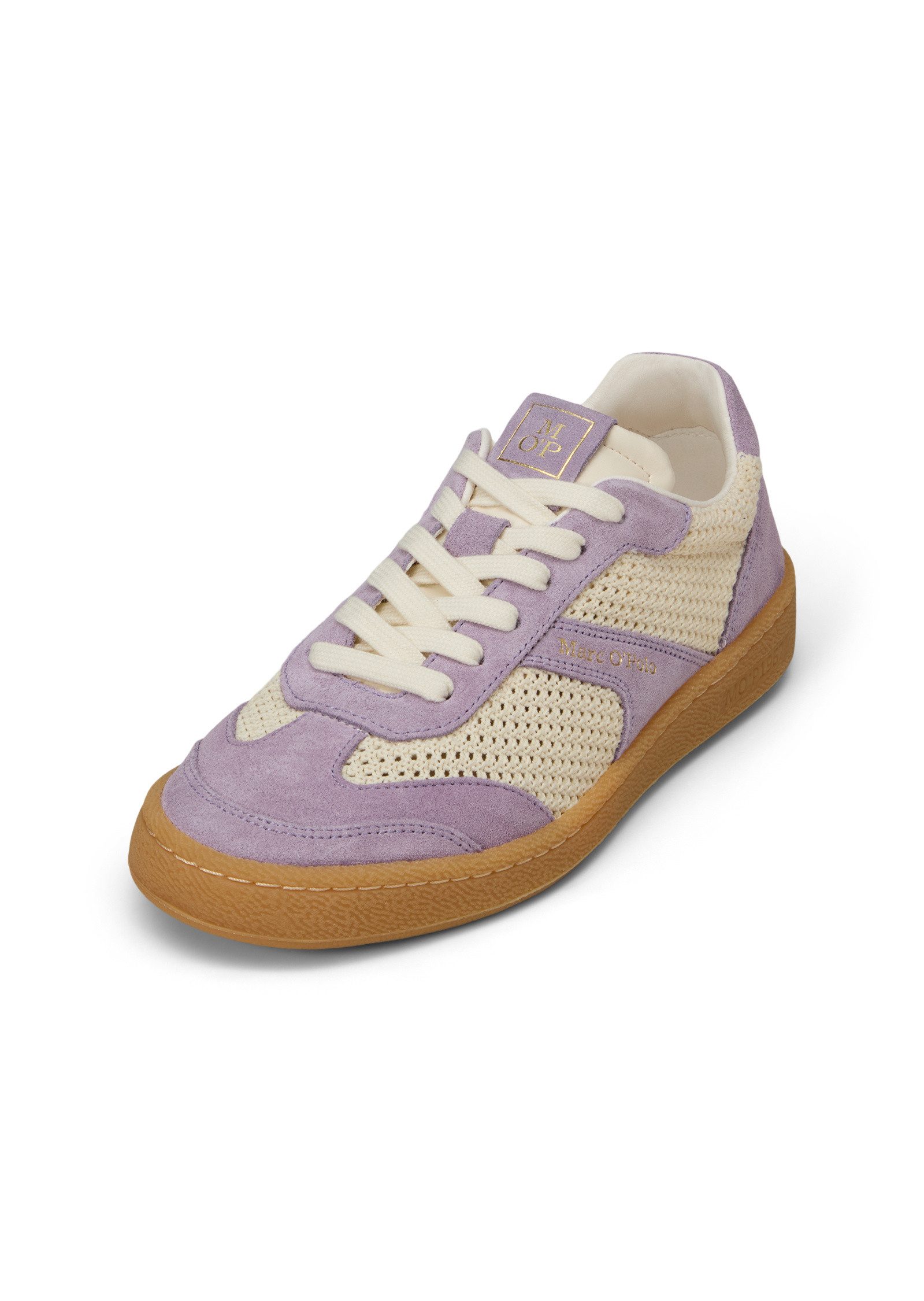 Marc O'Polo aus edlem Rindleder mit Häkeleinsätzen Sneaker