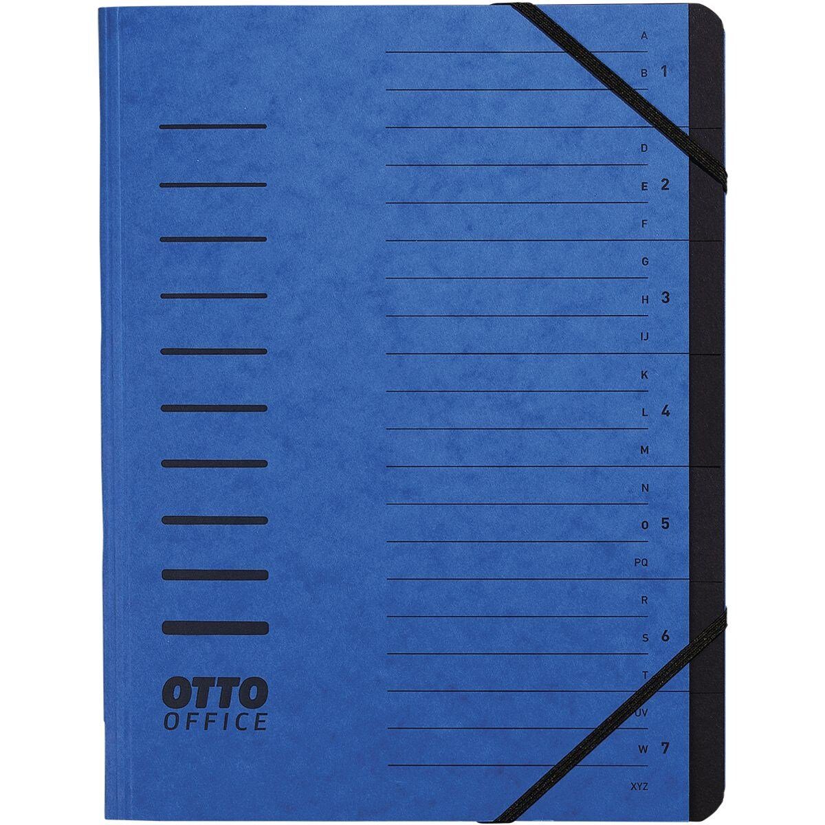 Otto Office Organisationsmappe Standard, Sammelmappe mit 7 Fächern, DIN A4
