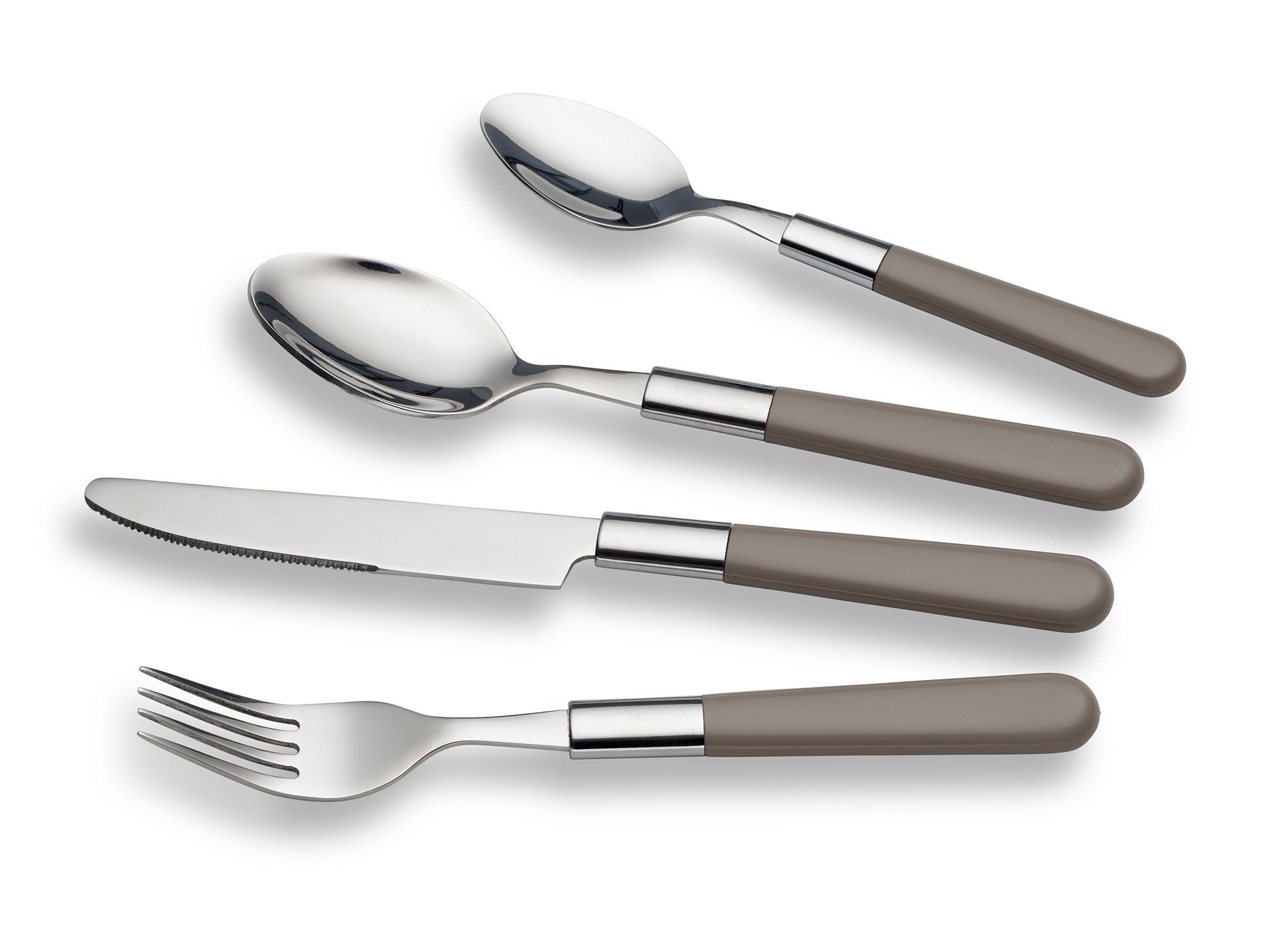 ECHTWERK Besteck-Set Bistro Besteckset 16tlg. (16-tlg), 4 Personen, Edelstahl 18/10, Kunststoff, mit Kunststoffgriffen aus hochwertigem Edelstahl für 4 Personen – Bild 2 von 5