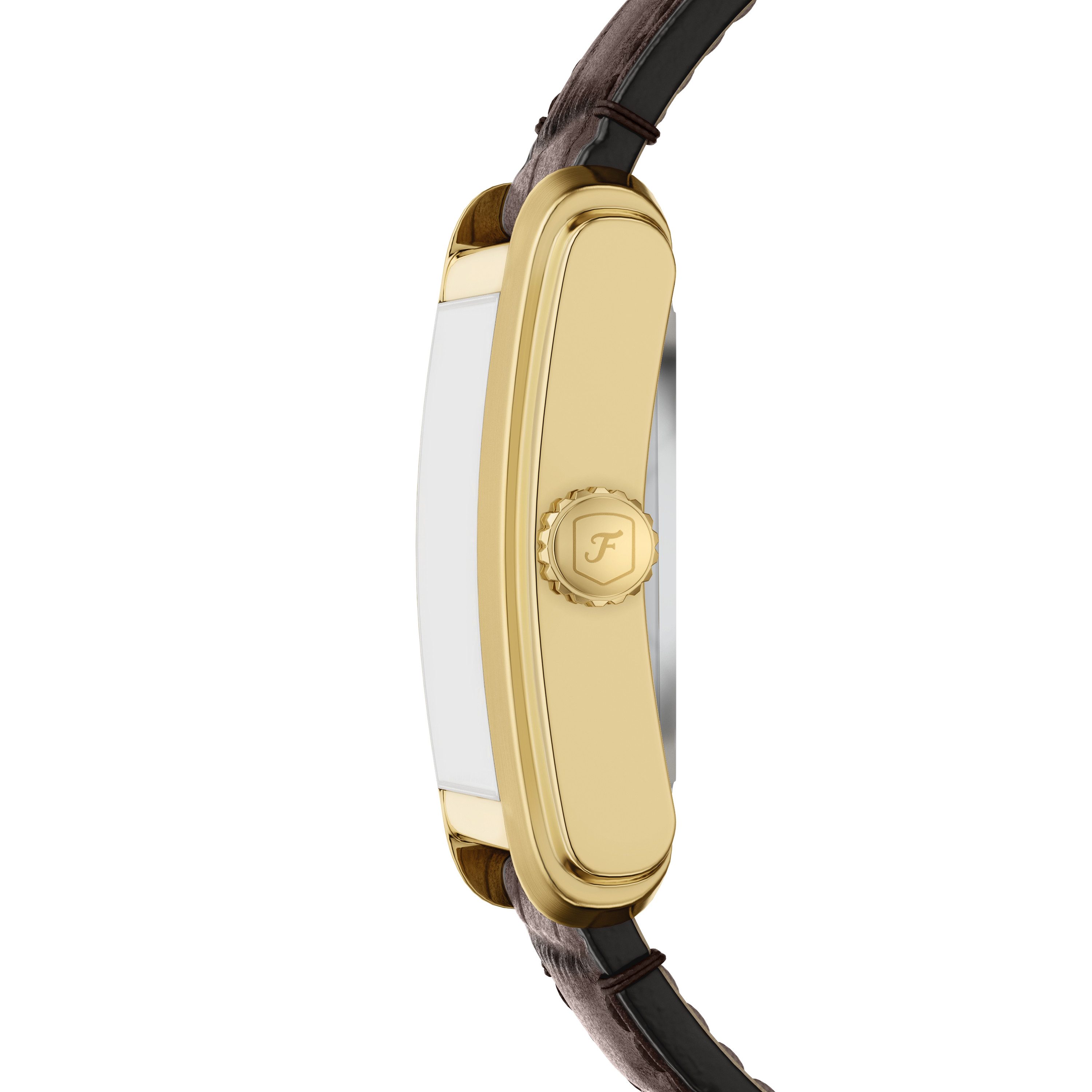 Fossil Automatikuhr Carraway ME3271, Armbanduhr, Herrenuhr, Mechanische Uhr, Lederarmband, analog