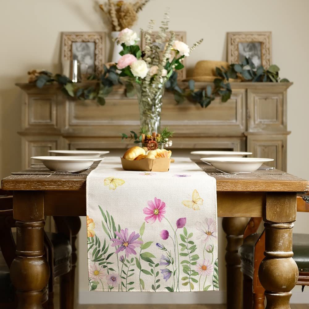 Coonoor Tischläufer moderne Leinen Tischdecke, Premium günstig online kaufen