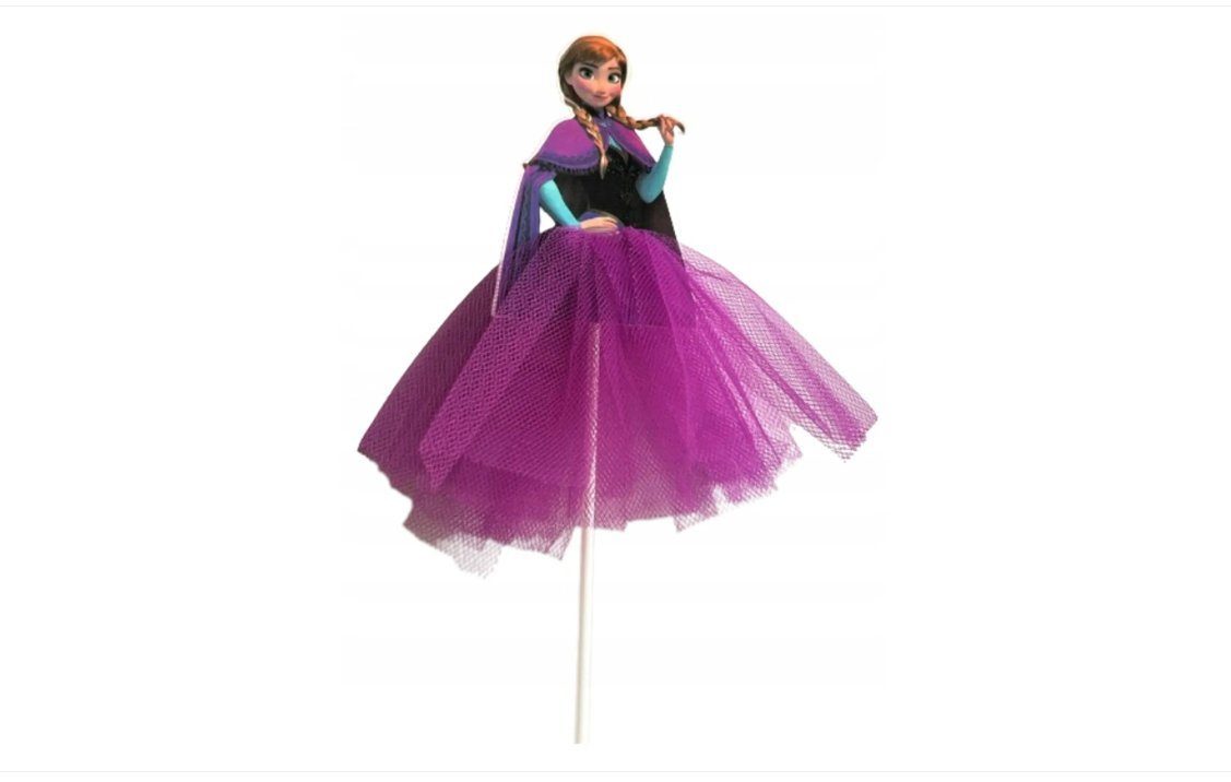 Festivalartikel Tortenstecker Anna Frozen 22cm Topper Geburtstagskuchen Stecker Torten Cake Deko