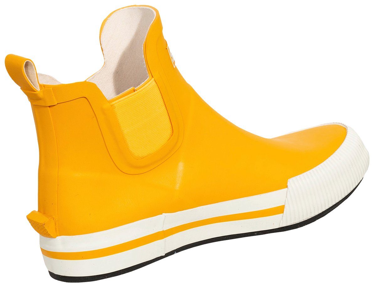 Schuhe Gummistiefel SALIHA Damen-Halbstiefel Momo gelb/weiß Gummistiefel