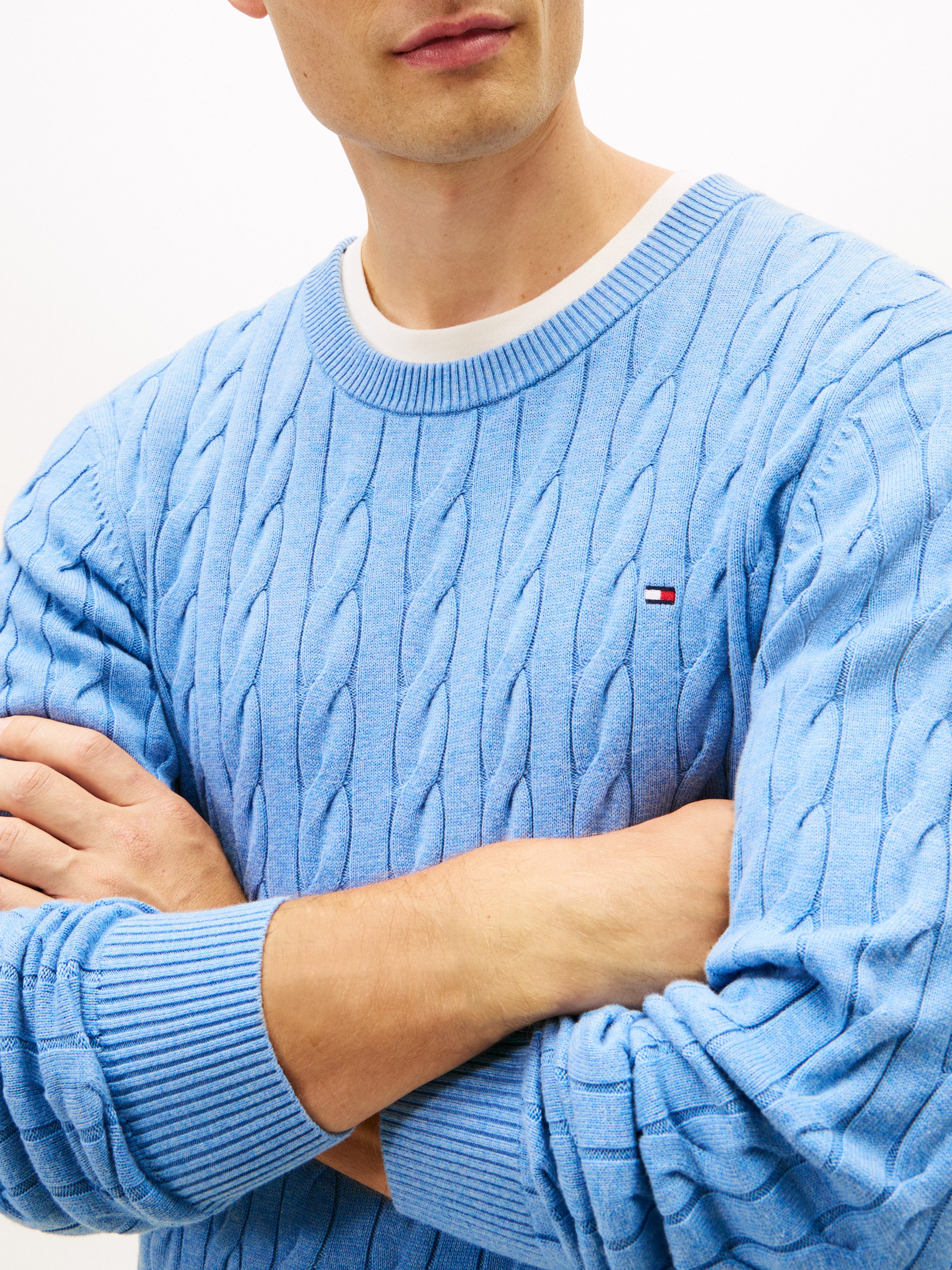 Tommy Hilfiger Strickpullover CLASSIC CABLE CREW günstig online kaufen