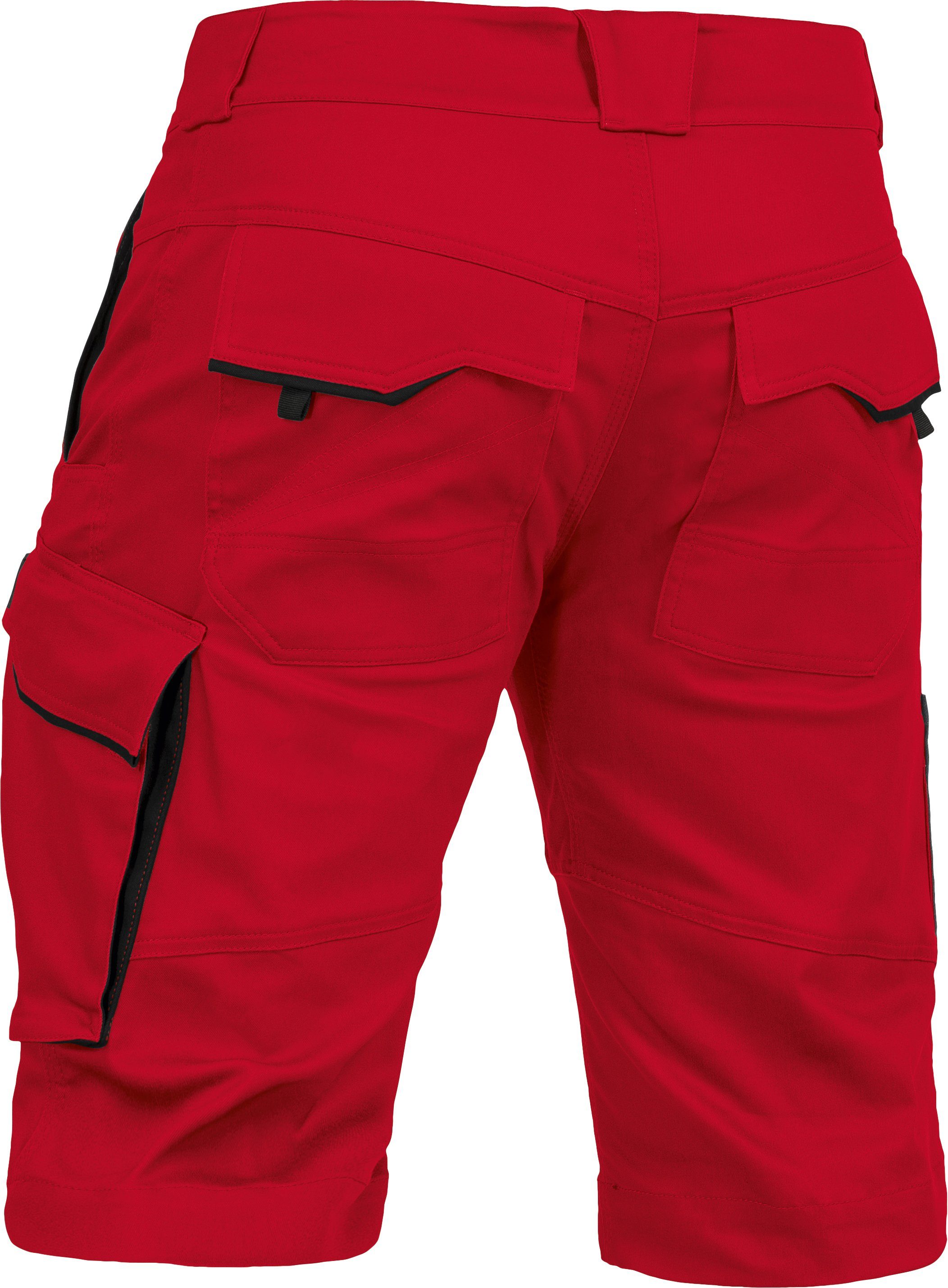 Herren Flex-line Arbeitsshorts rot/schwarz Leibwächter Arbeitsshorts