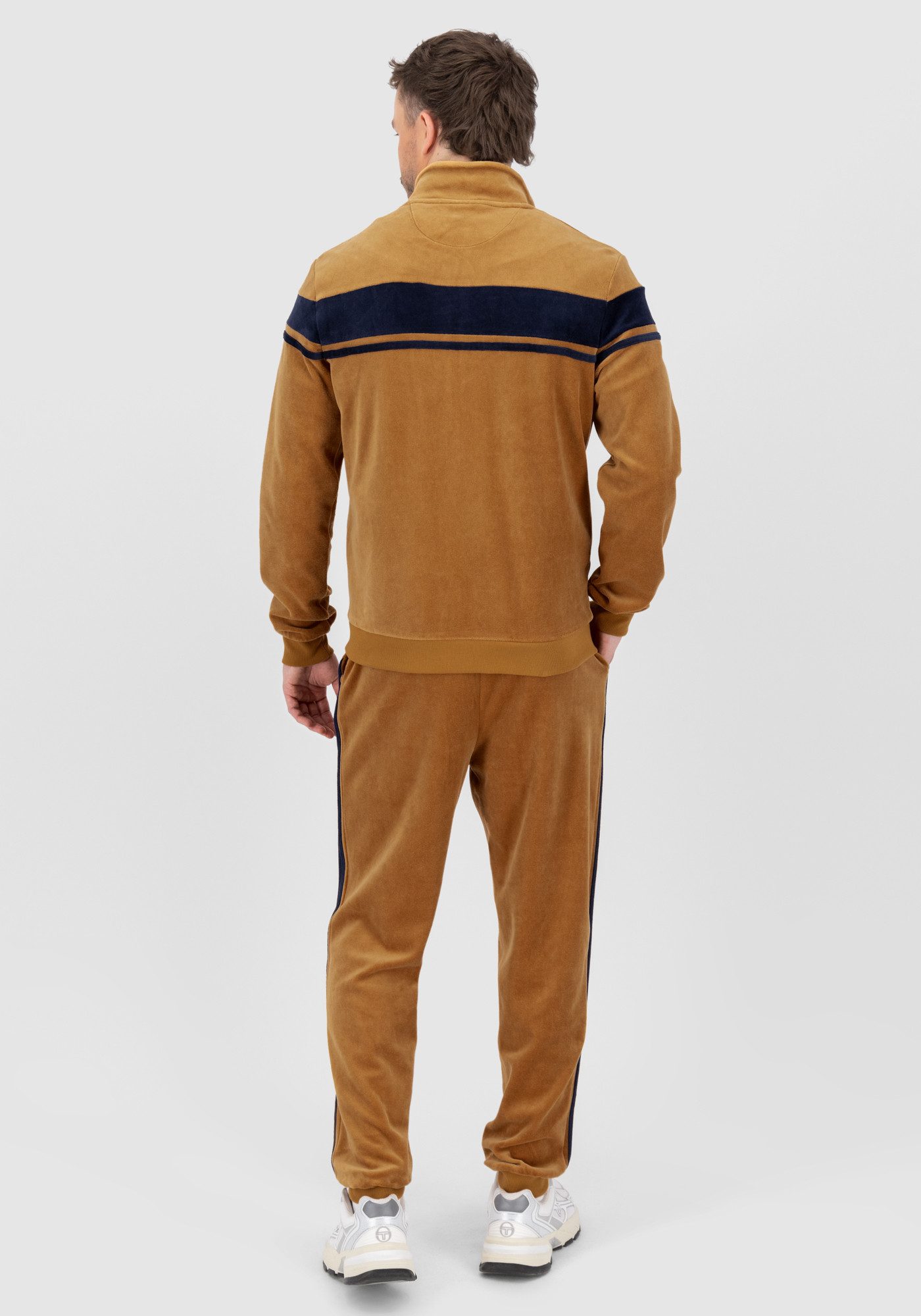 Sergio Tacchini Trainingsanzug DAMARINDO VELOUR TS Herren, Trainingsanzug Herren, Tracksuit, Velour, Outdoor, Jogging, Streetwear