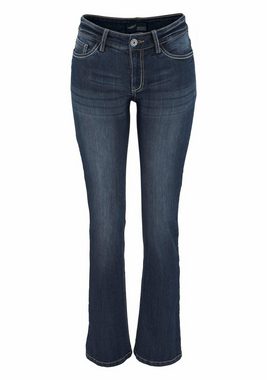 Arizona Bootcut-Jeans mit Kontrastnähten Mid Waist