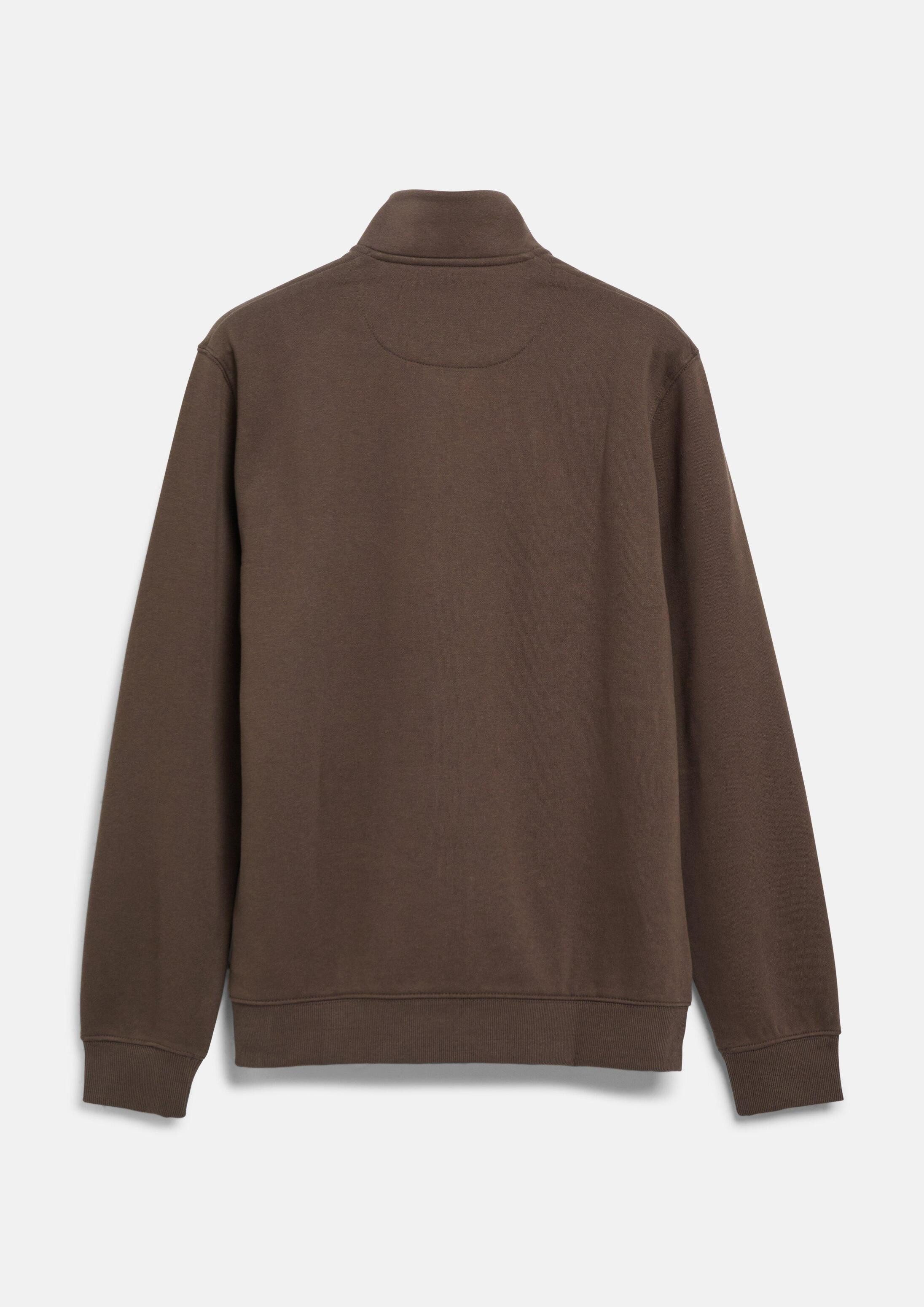 s.Oliver Sweatjacke Sweatshirt Jacke Sweatjacke mit Stehkragen und Eingrifftaschen
