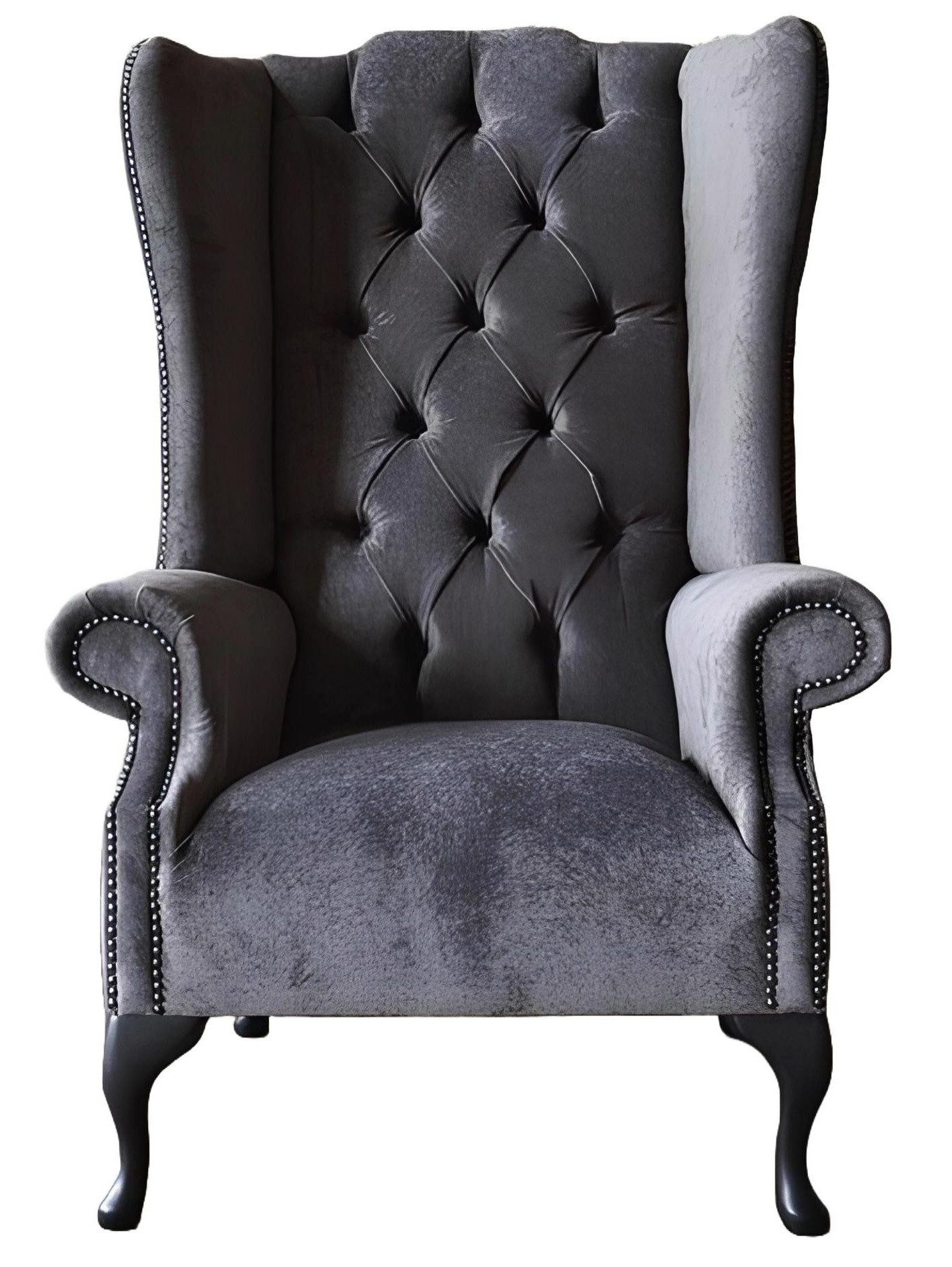Xlmoebel Ohrensessel Chesterfield Sessel aus hochwertigem Textil in elegantem Design (1-St., Ohrensessel (1 Sitzer), Hergestellt in Europa