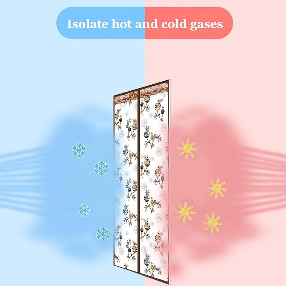 Kälteschutzvorhang Türvorhang, CTGtree Wärmeschutzvorhang Magnet Thermo Türvorhang