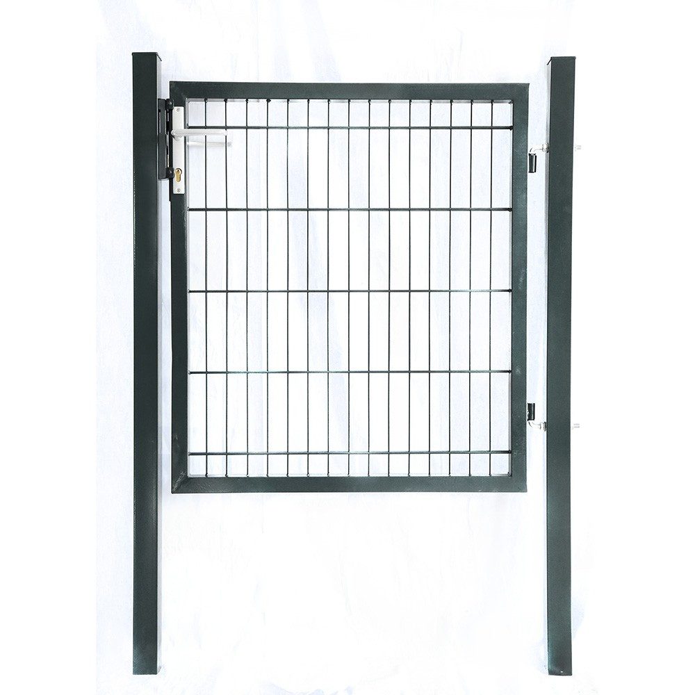 HOME DELUXE Gartentor Doppelstabmatten Gartentor PORTARIUS - Anthrazit, aus feuerverzinktem, rostbeständigem Stahl