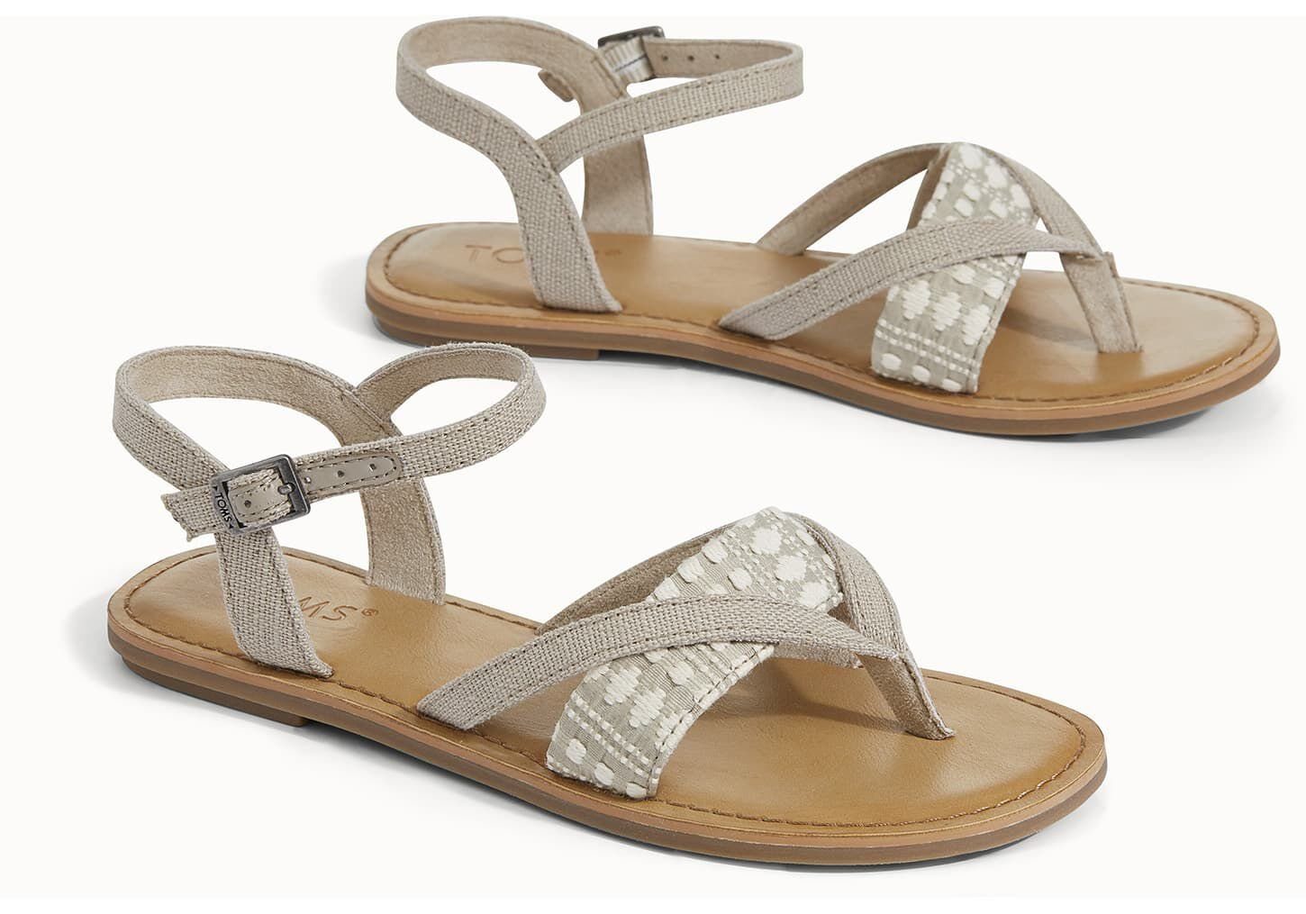 TOMS Oxford Tan Heritage Canvas Lexie Sandalen für Damen Sandale