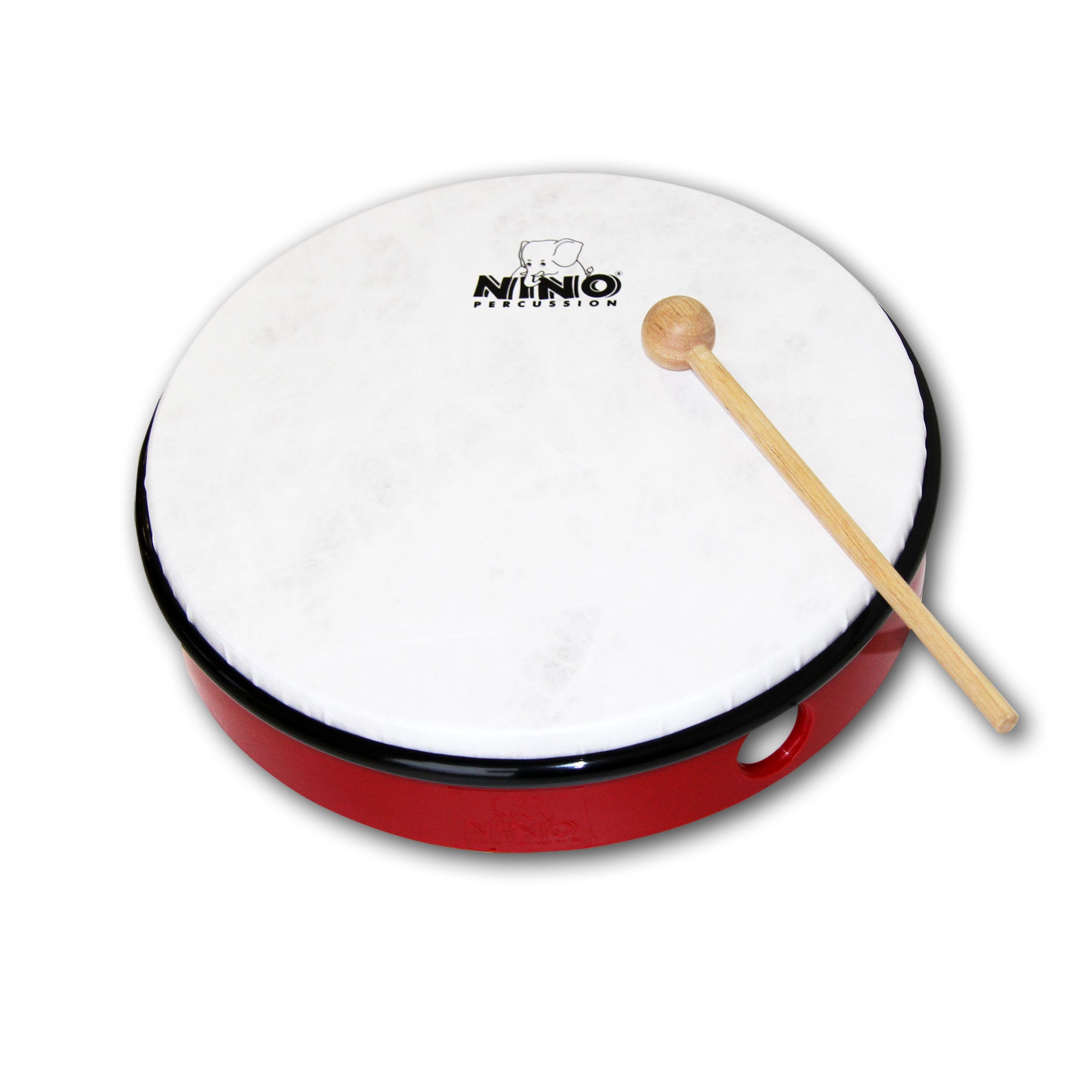 Meinl Percussion Handtrommel,HandDrum NINO5R 10" Red, Drums for Kids, Hand Percussion, HandDrum NINO5R, 10", Red - Hand Percussion für Kinder