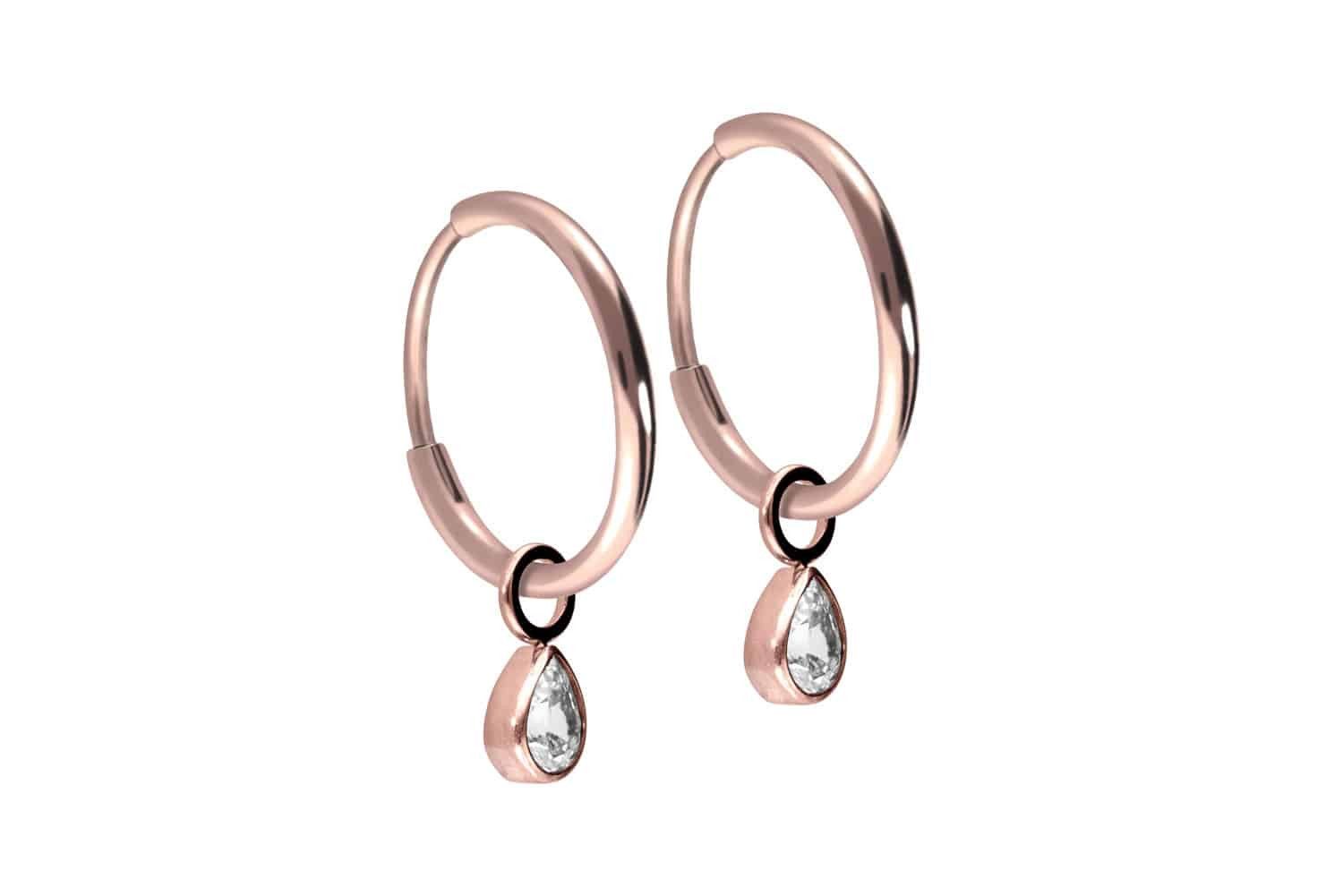 FILANGO Paar Creolen Titan Ohrclicker Creolen günstig online kaufen