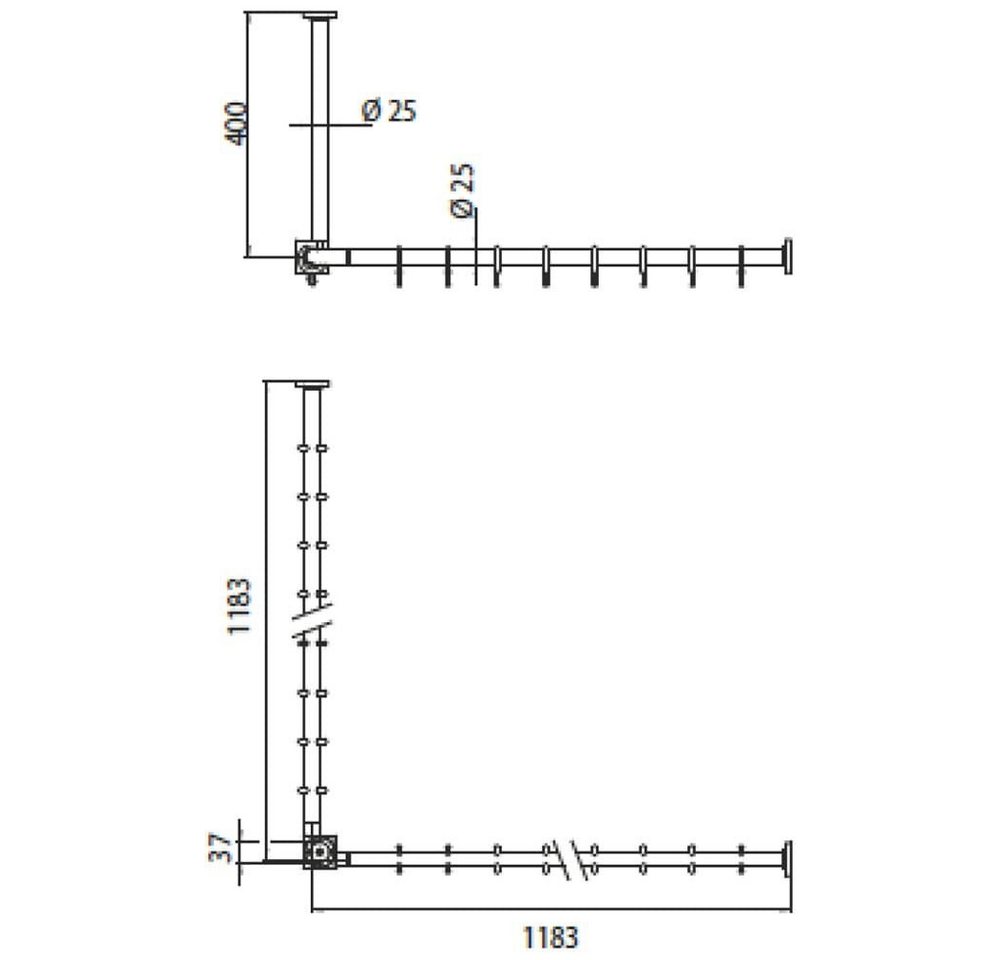 Duschvorhangstange »Emco System2 Duschvorhang-Set 2 Duschvorhangstangen 1200 mm, chrom«, Emco, Ø 2,5 mm, Fixmaß-kaufen