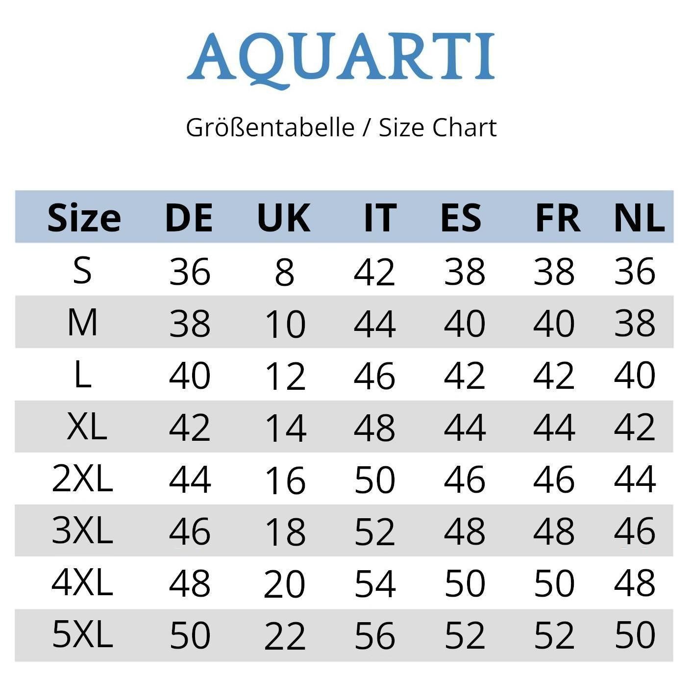 Aquarti Bikini-Hose Tanga Thong Bottom Hohe Taille