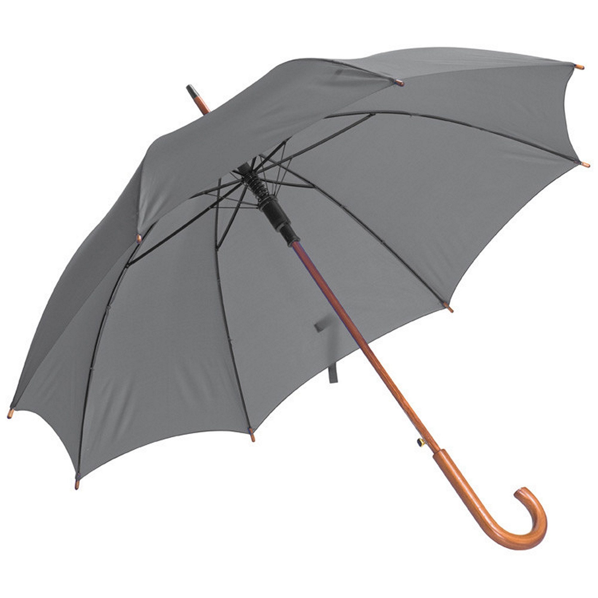 Macma Stockregenschirm Automatik-Regenschirm / Farbe: grau/silbergrau günstig online kaufen