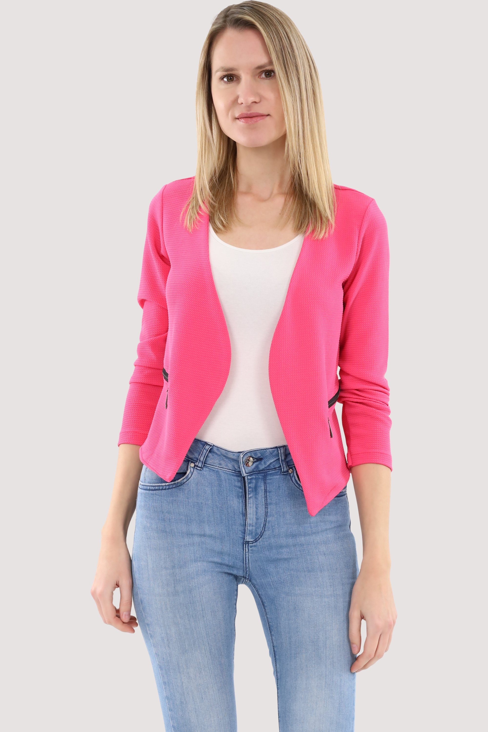 fashion more than Basic-Look malito 6040 im pink Jackenblazer Sweatblazer