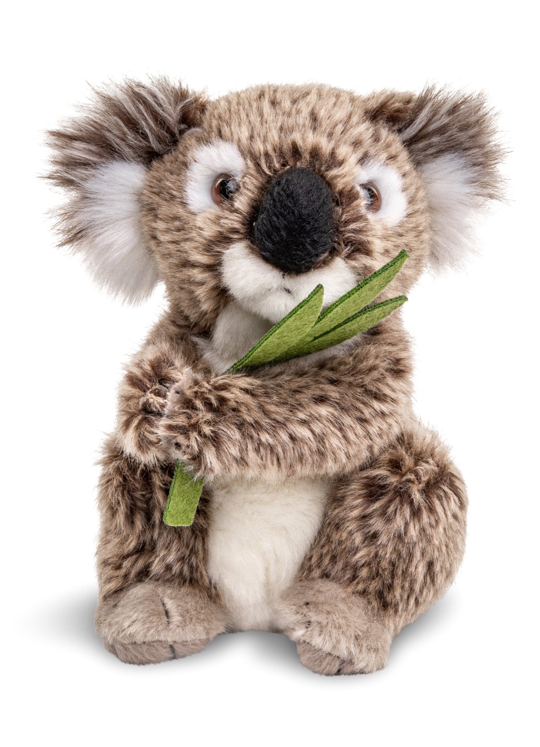 Uni-Toys Kuscheltier Koala mit Blatt, sitzend - 16 cm (Höhe) - Plüsch-Bär - günstig online kaufen