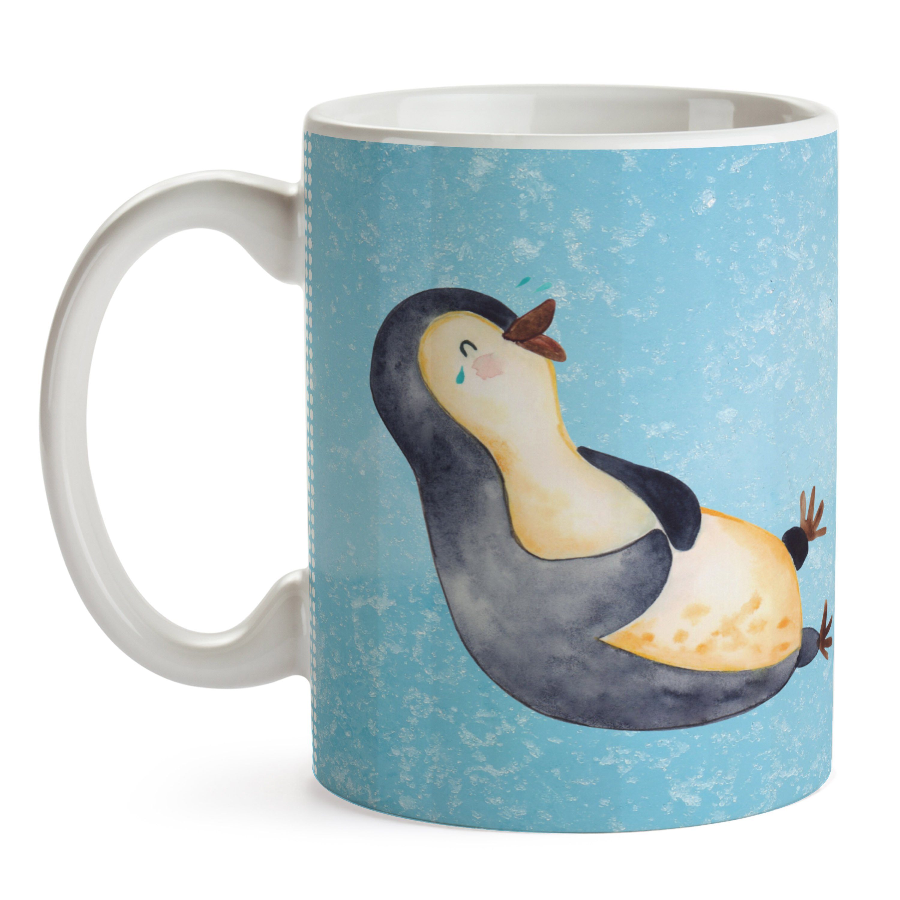 & Mrs. Keramik Pinguin Panda Eisblau Freude, - Mr. - Fröhlich, lachend Geschenk, Kaffeebecher, Tasse